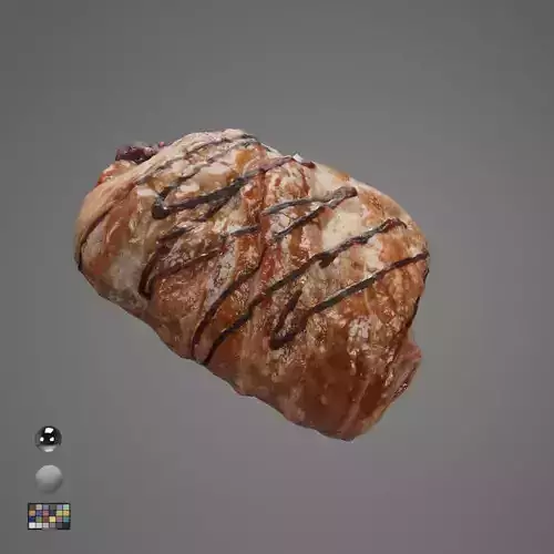 Bread Photorealistic 3D model Low-poly 3D model