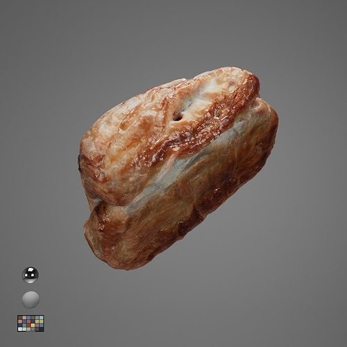 Bread Photorealistic 3D model Low-poly 3D model 3