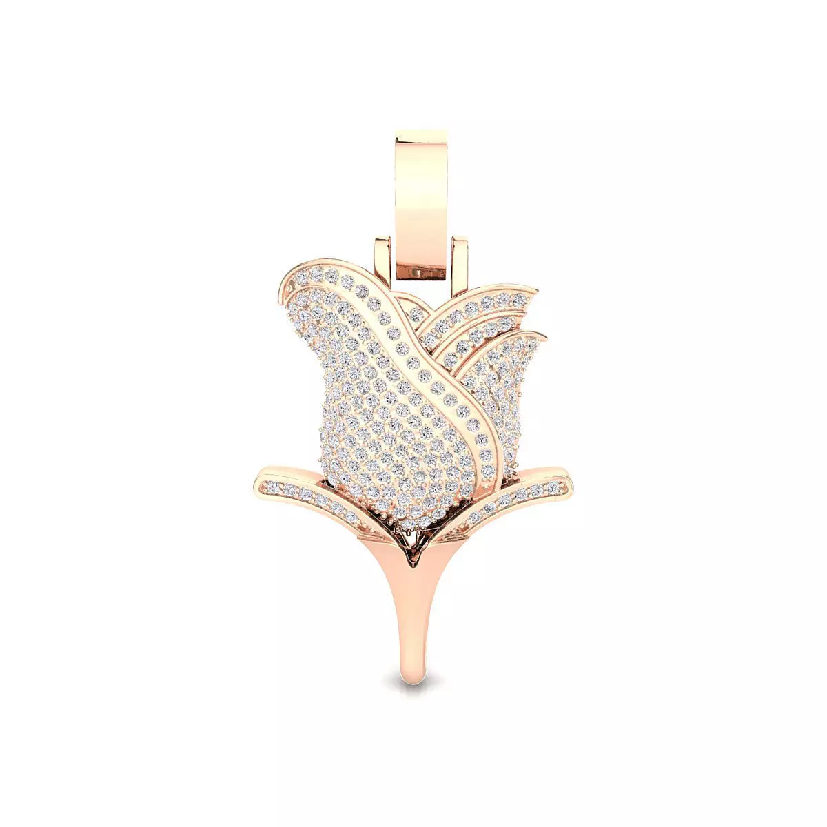 rose pendant 3D print model