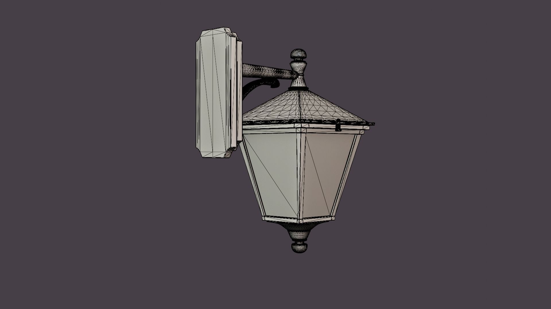 London Cradle Fixture Low-poly 3D model_7