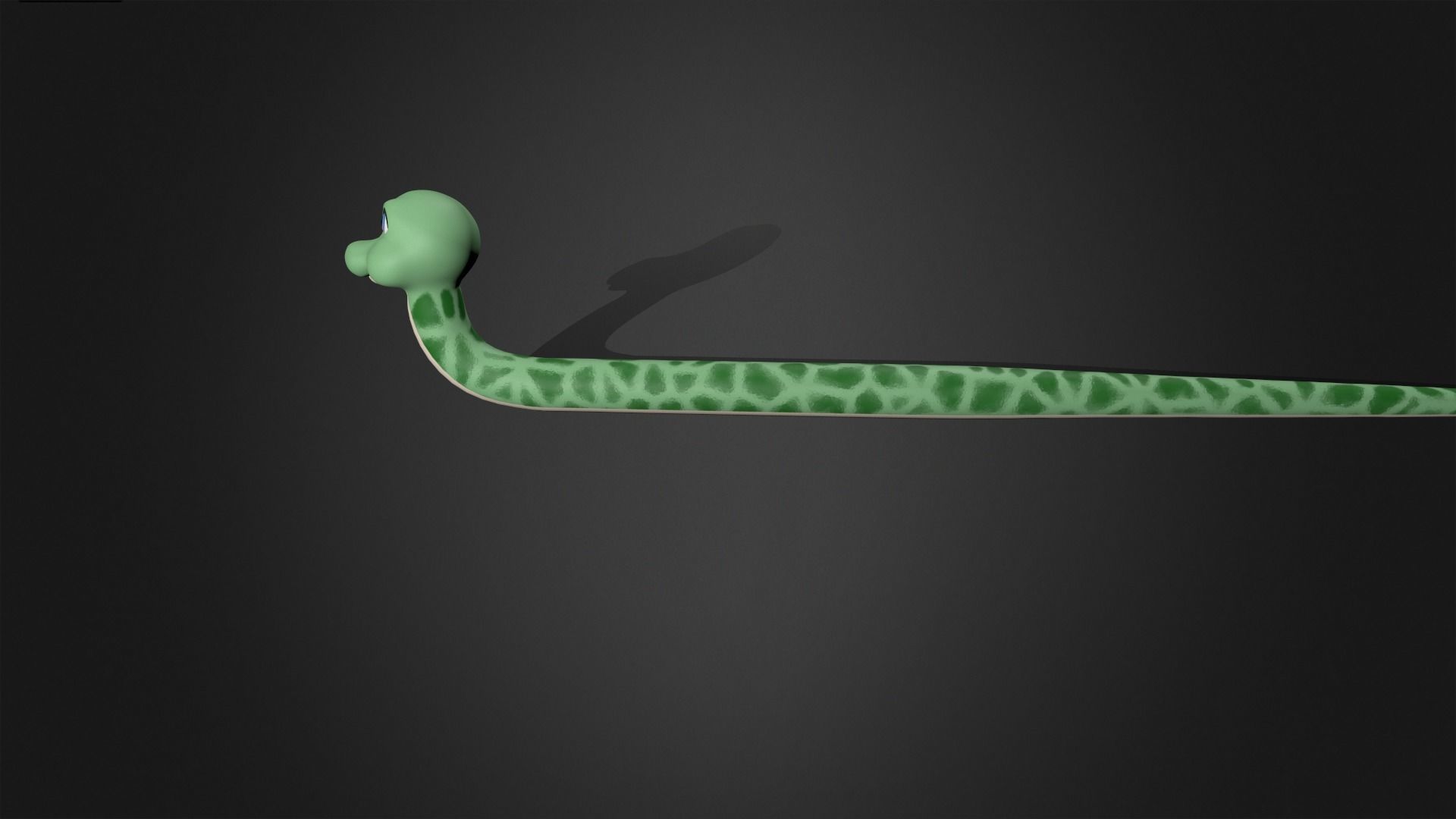 Asset - Cartoons - Animal - Snake Rigged 3D model_8