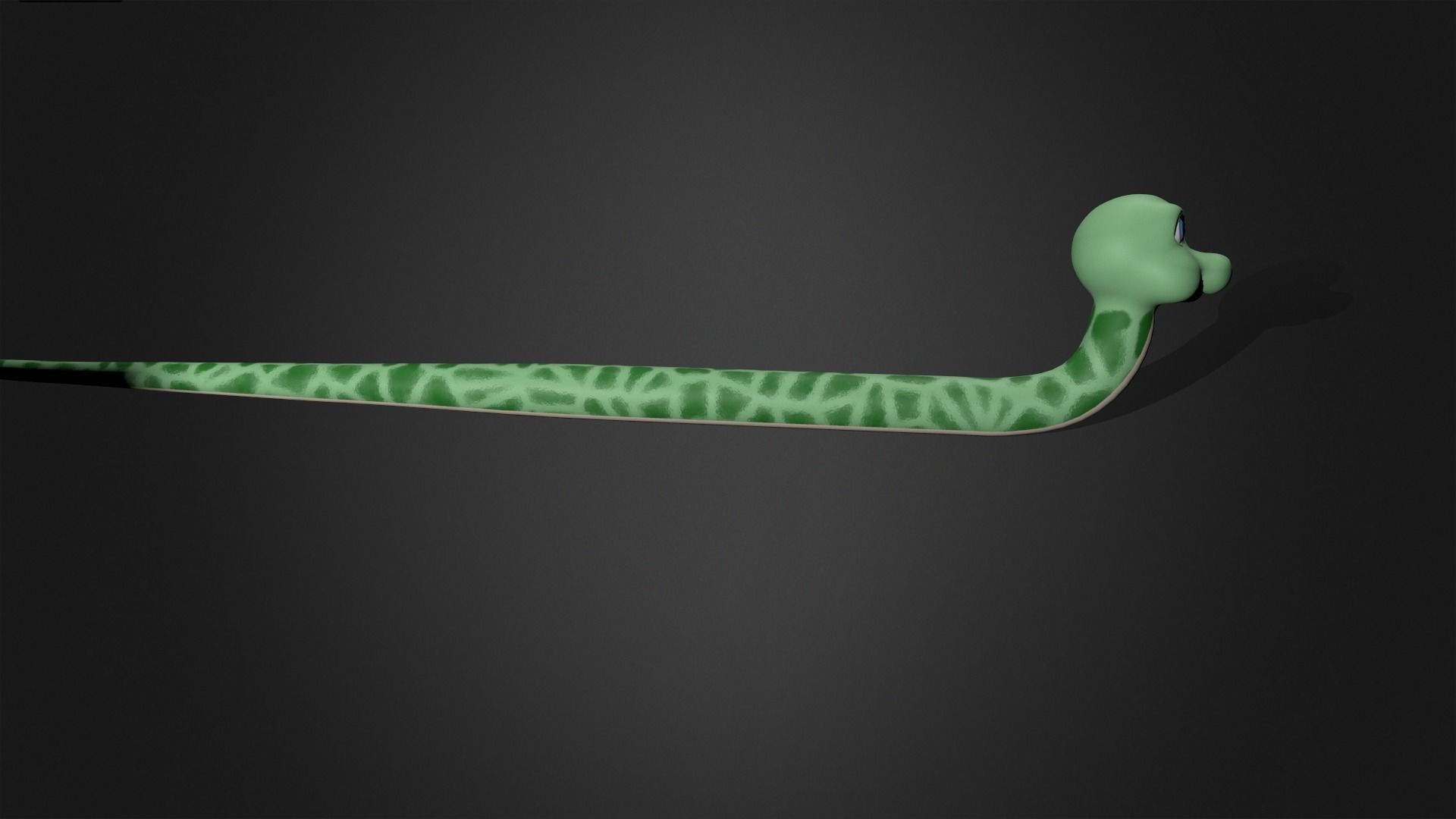 Asset - Cartoons - Animal - Snake Rigged 3D model_3
