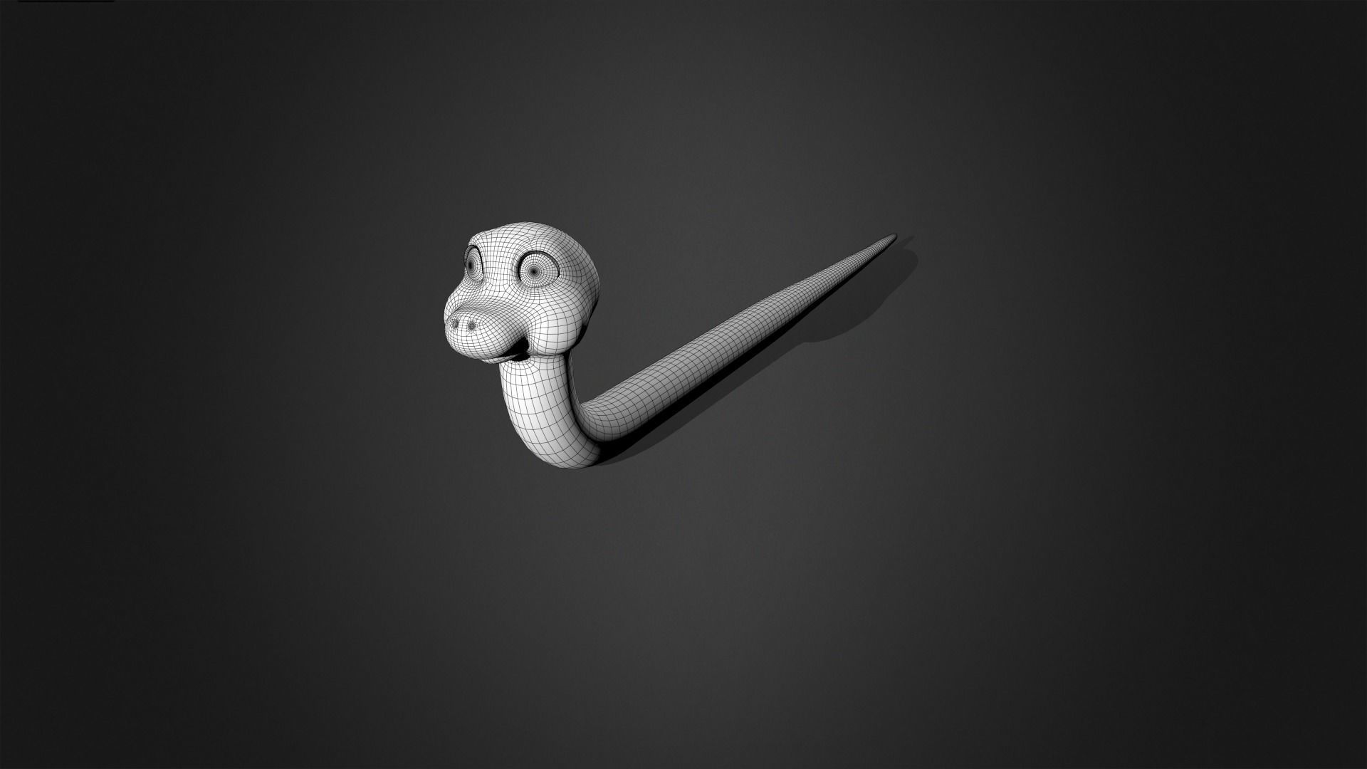 Asset - Cartoons - Animal - Snake Rigged 3D model_12