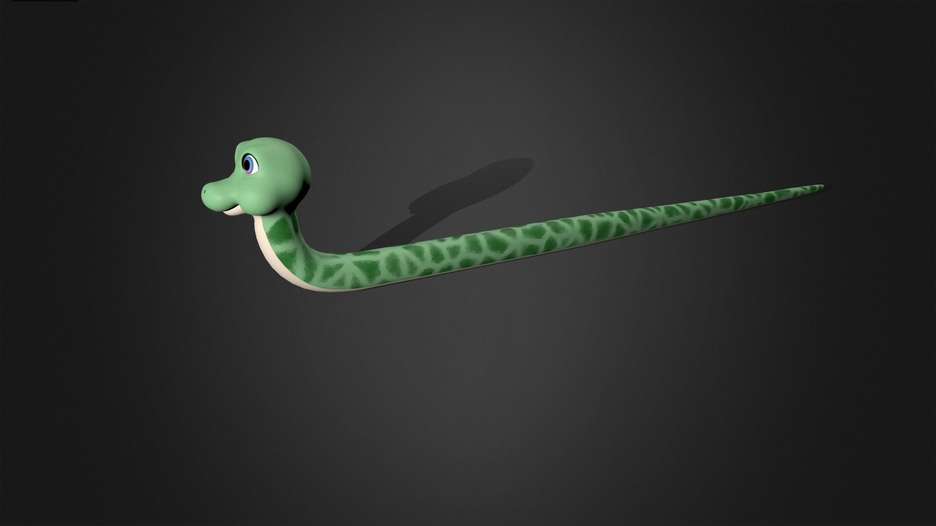 Asset - Cartoons - Animal - Snake Rigged 3D model_9