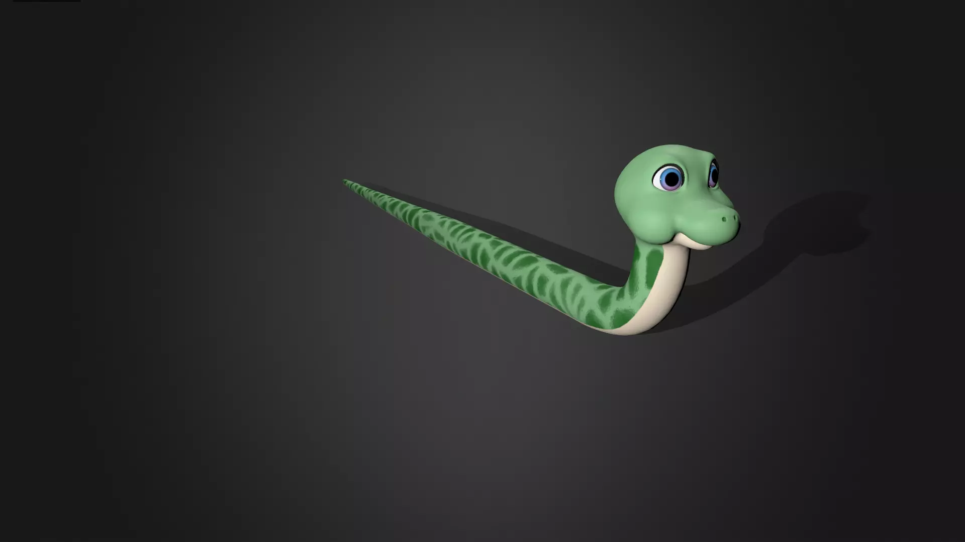 Asset - Cartoons - Animal - Snake Rigged 3D model_0