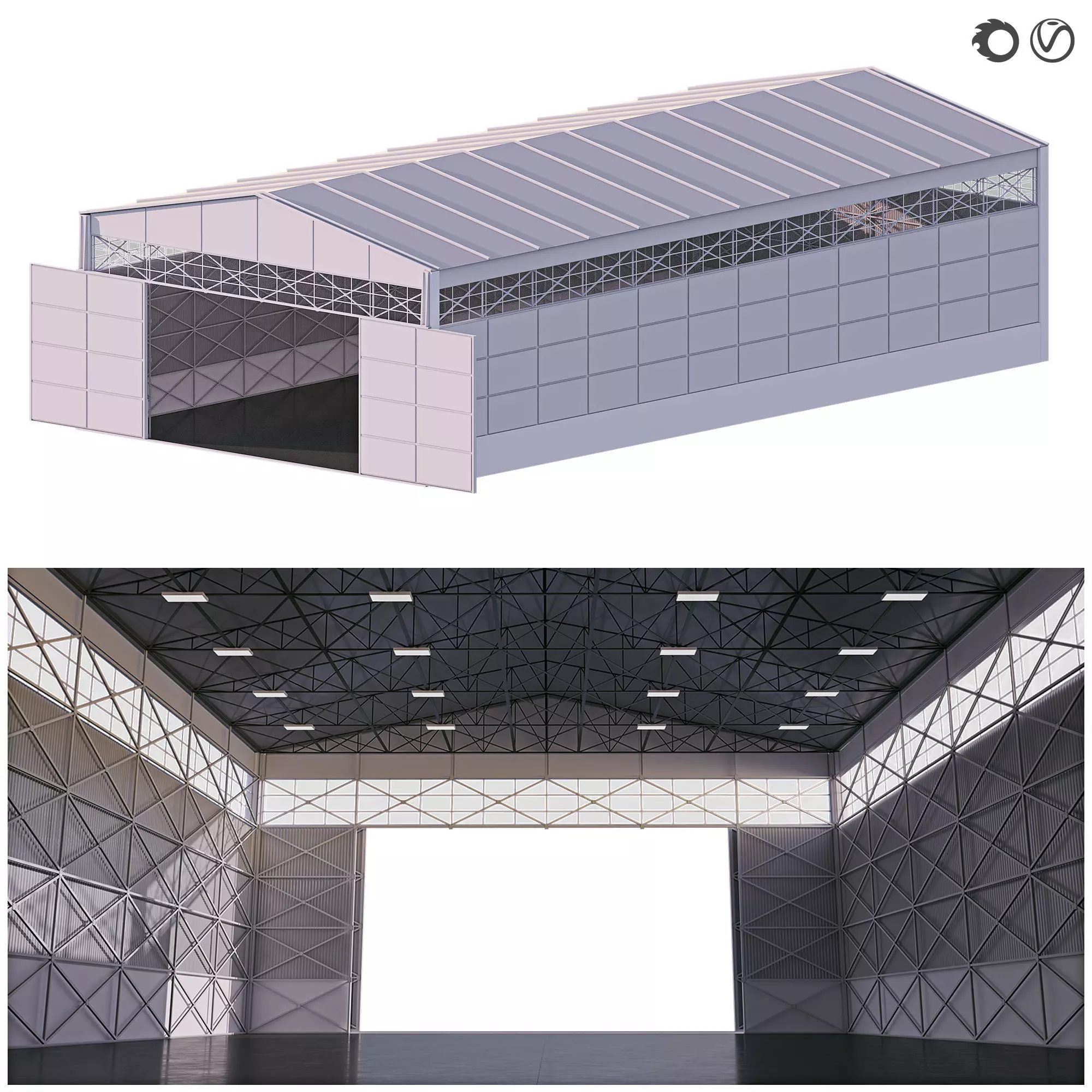 Hangar 3D model