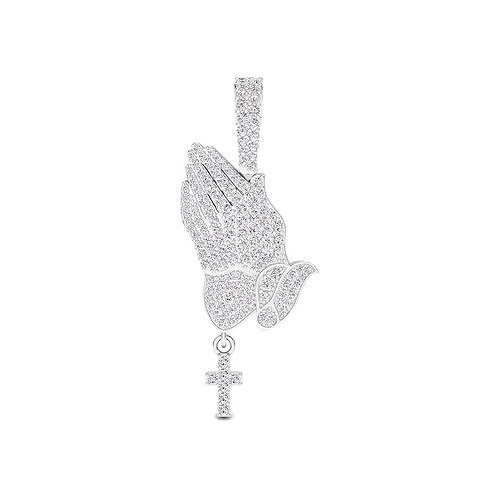 praying hands pendant 3D print model