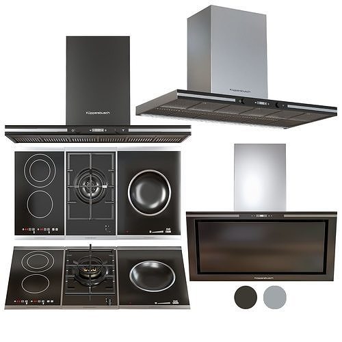 Kuppersbusch appliance set2 3D model
