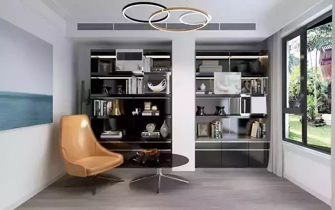 Reading Room-VRAY  3D model