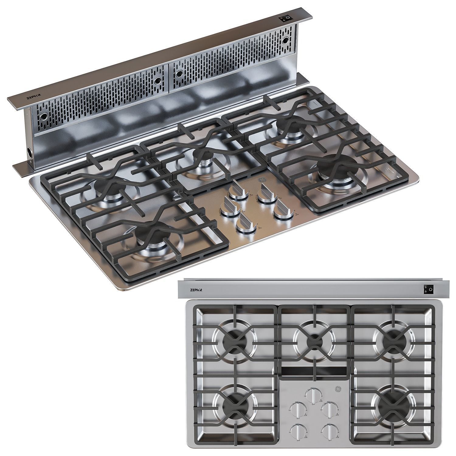 Zephyr and GE appliance set 3D model_2