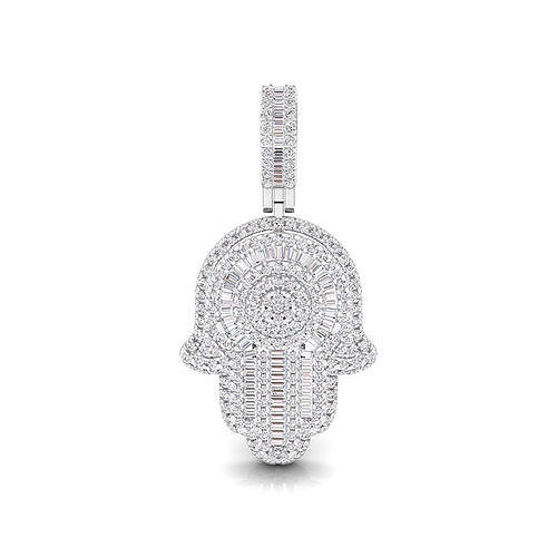 Hamsa diamond pendant 3D print model