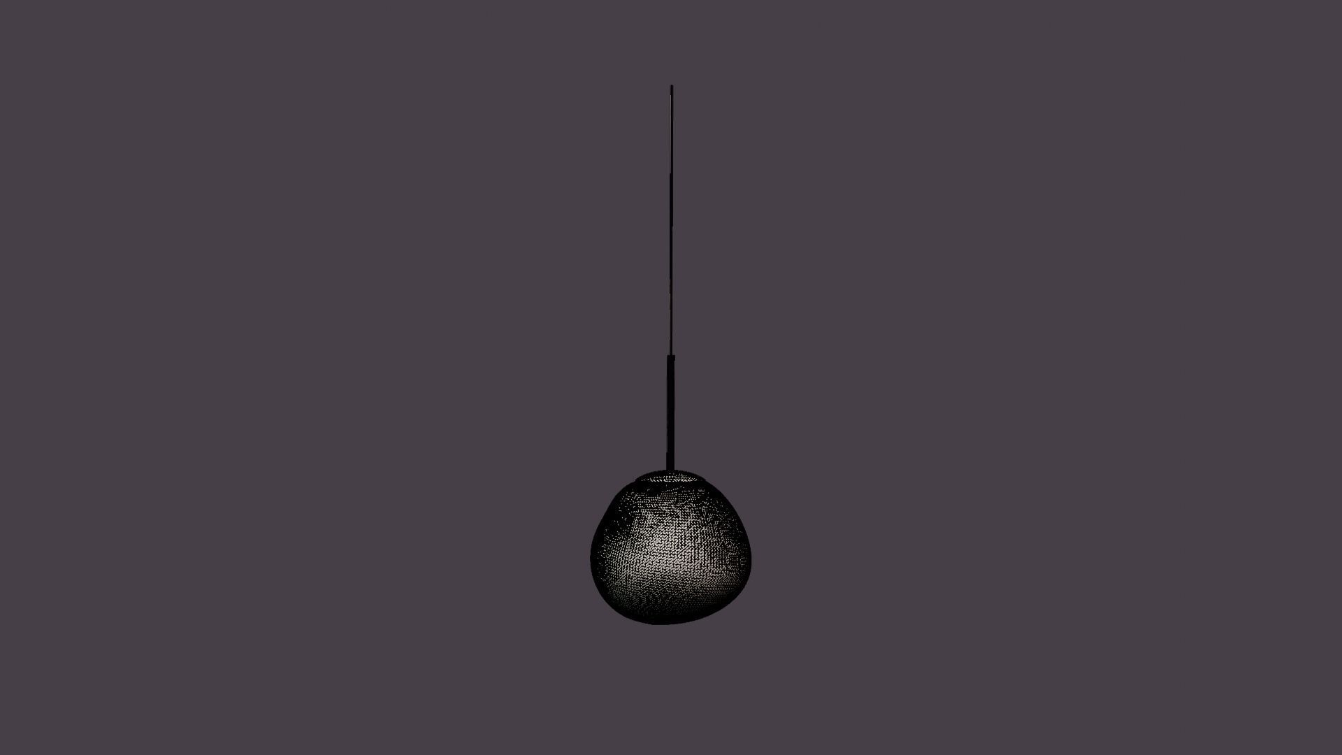 Melt Ceiling Lamp Mini Smoke LED Low-poly 3D model_6