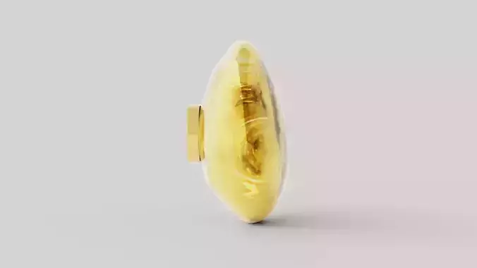 MELT Gold Cradle Lamp