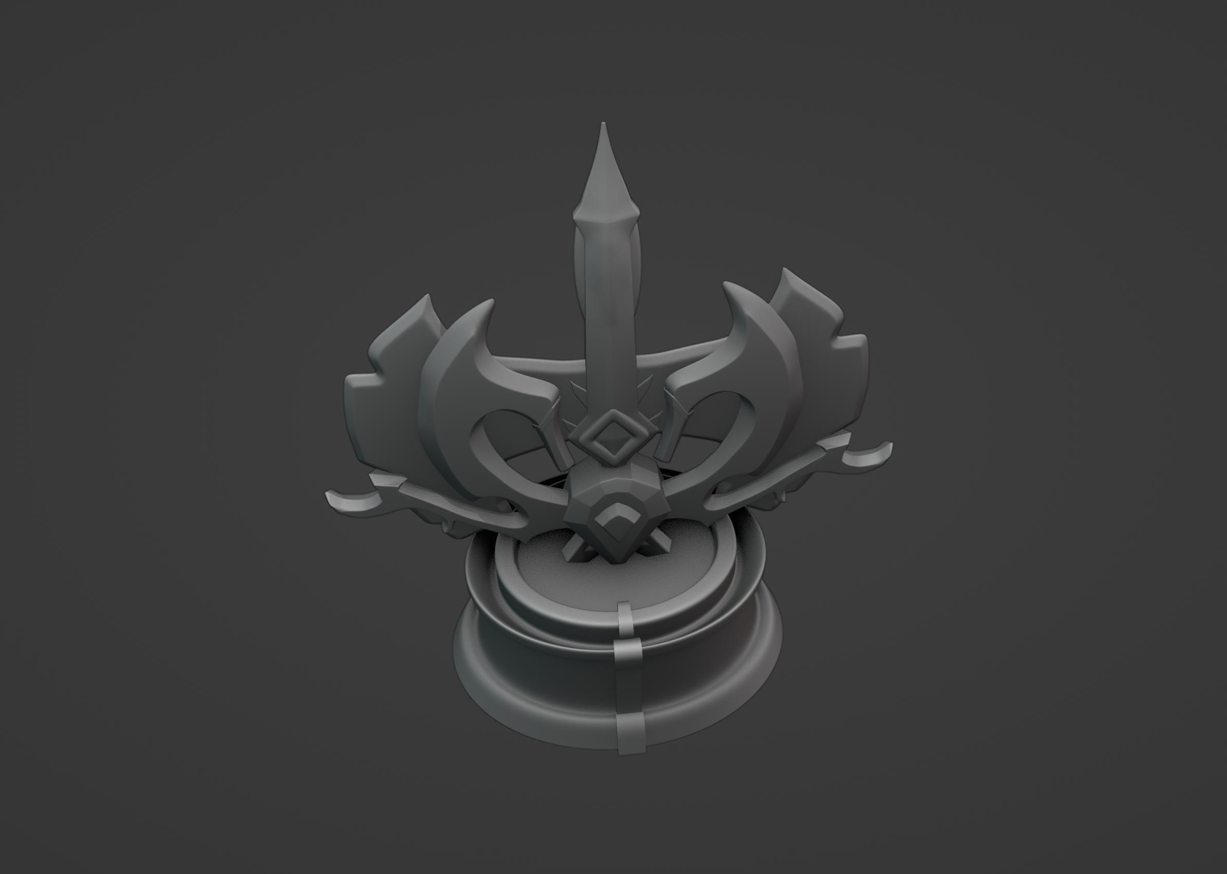 Dota 2 All Hero Challenge Trophy 3D print model_8