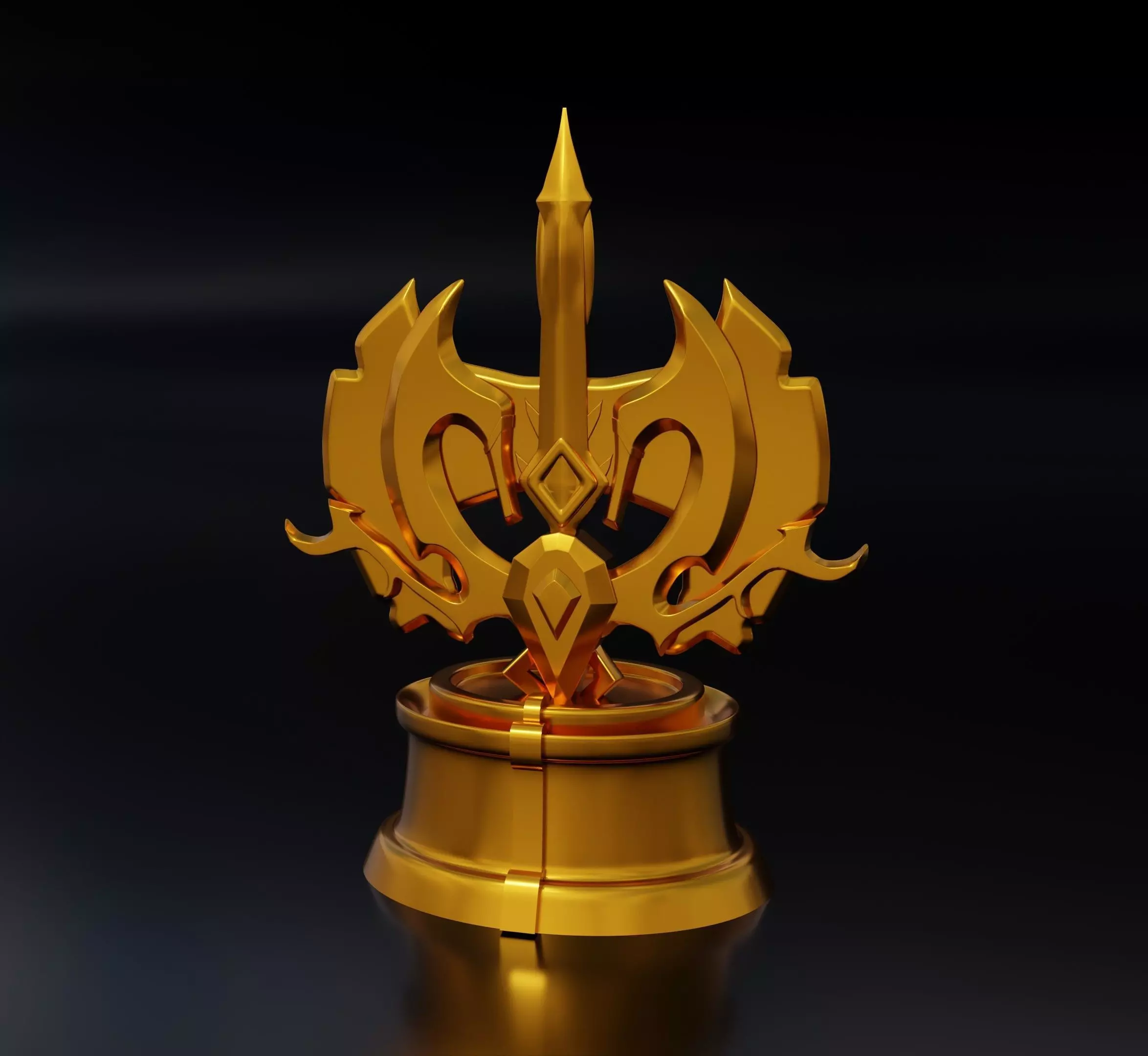 Dota 2 All Hero Challenge Trophy 3D print model_0