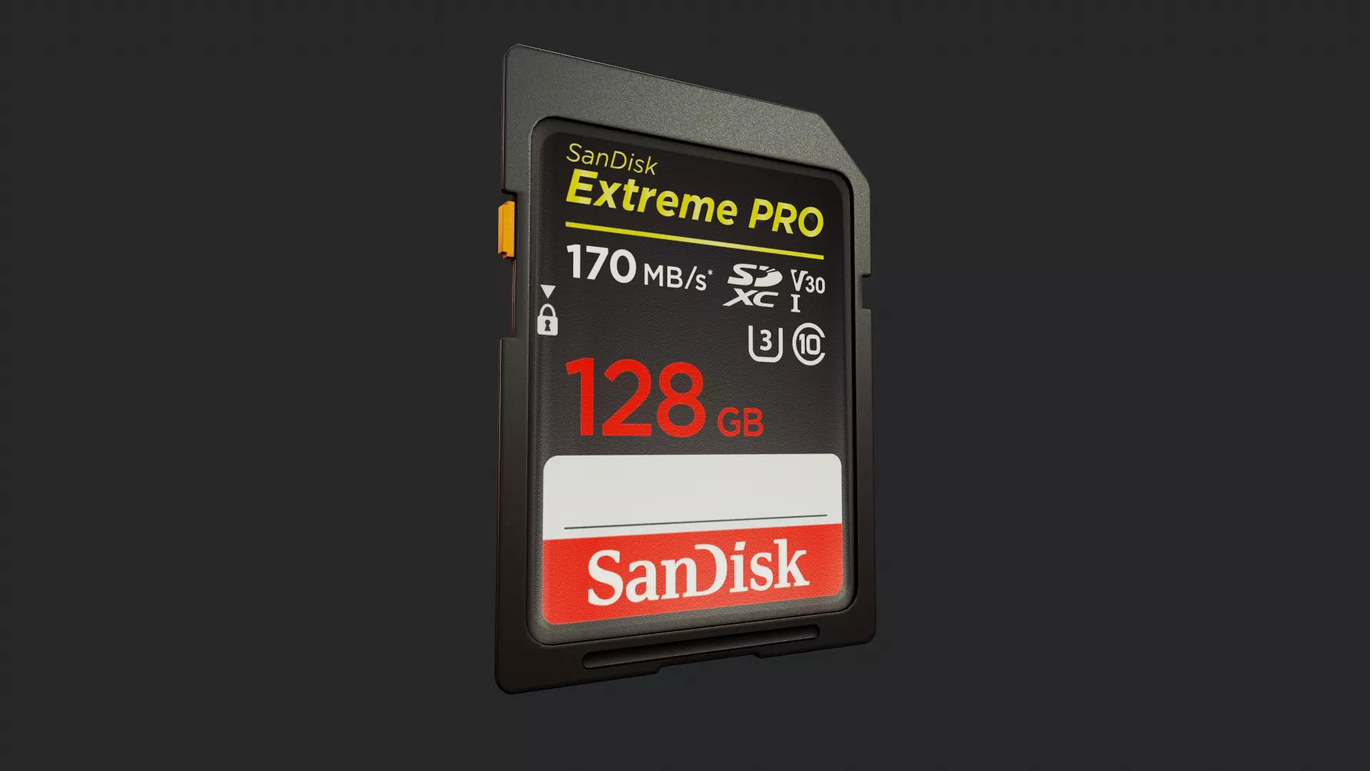 Sandisk Card - Tutorial Included Low-poly 3D model_0