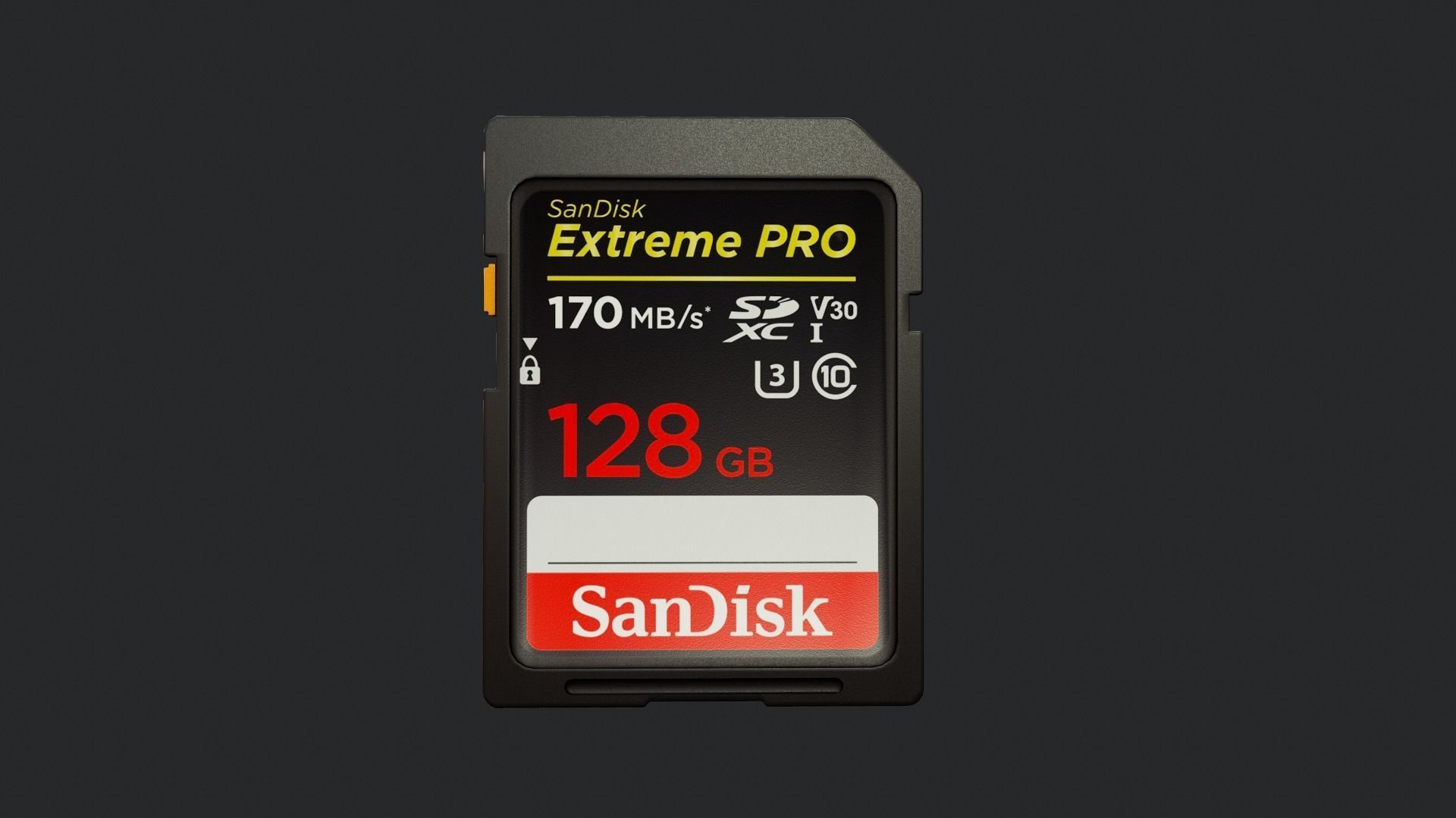 Sandisk Card - Tutorial Included Low-poly 3D model_6