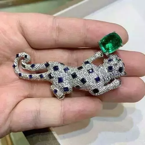 PANTHER DIAMOND BROOCH