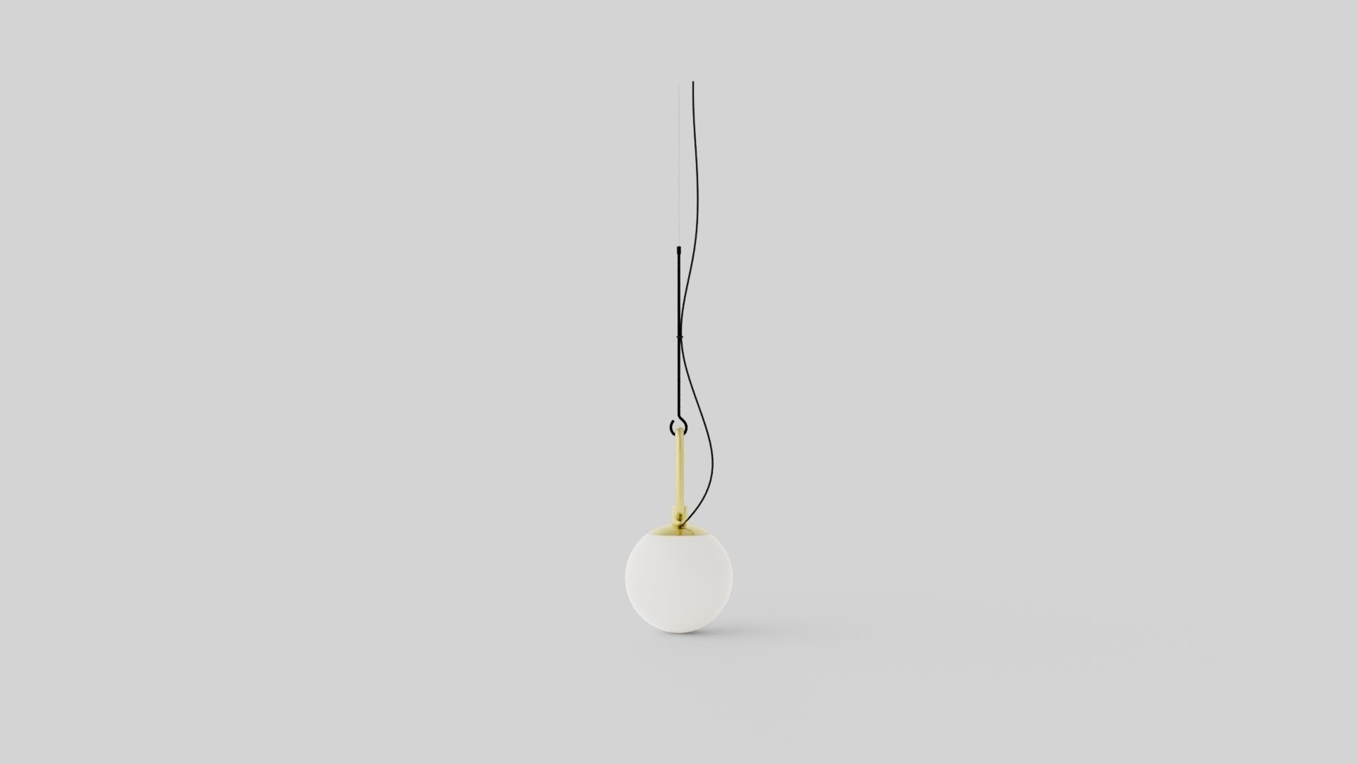 nh S Ceiling Lamp 2 Low-poly 3D model_4
