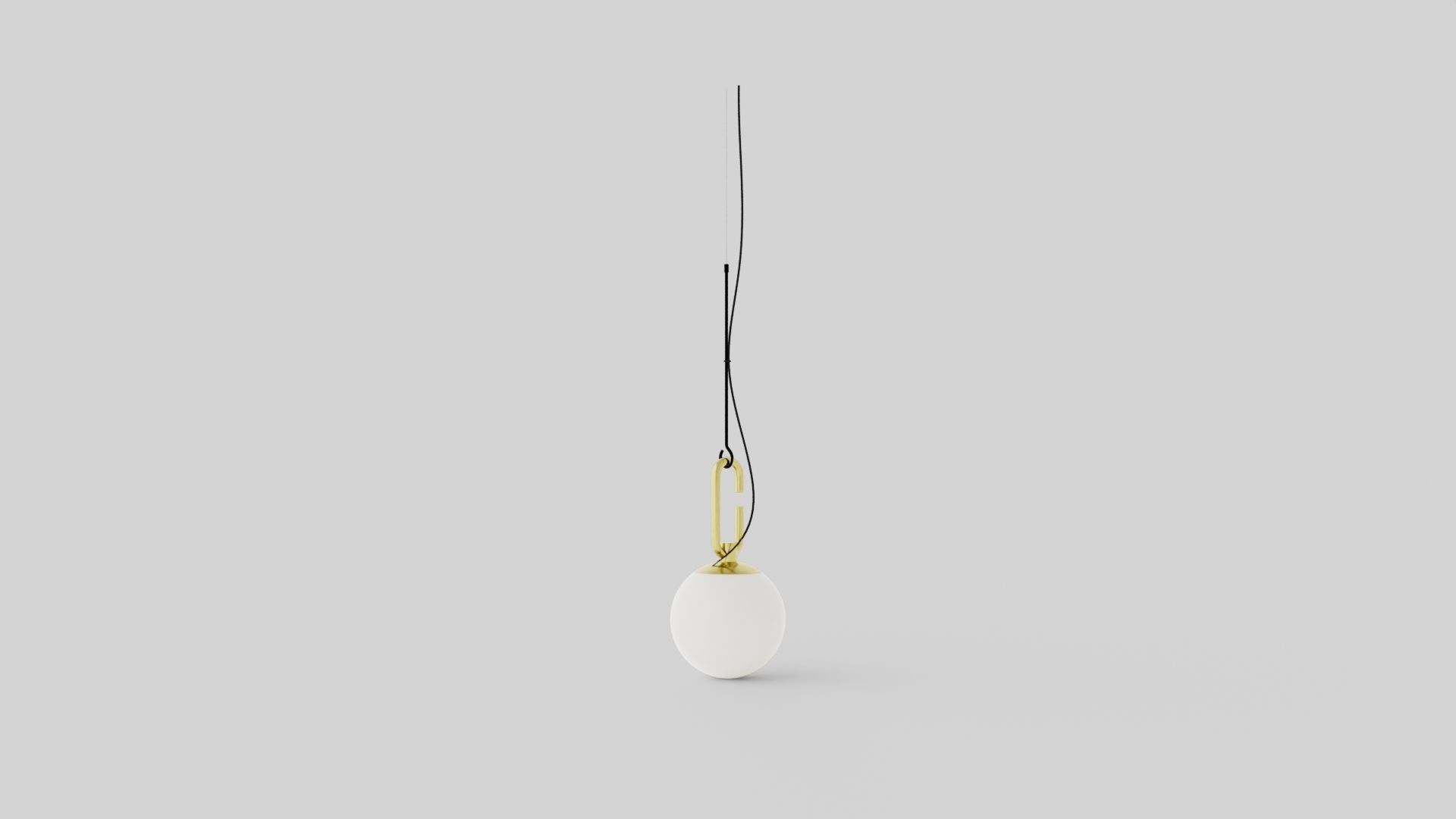 nh S Ceiling Lamp 2 Low-poly 3D model_3