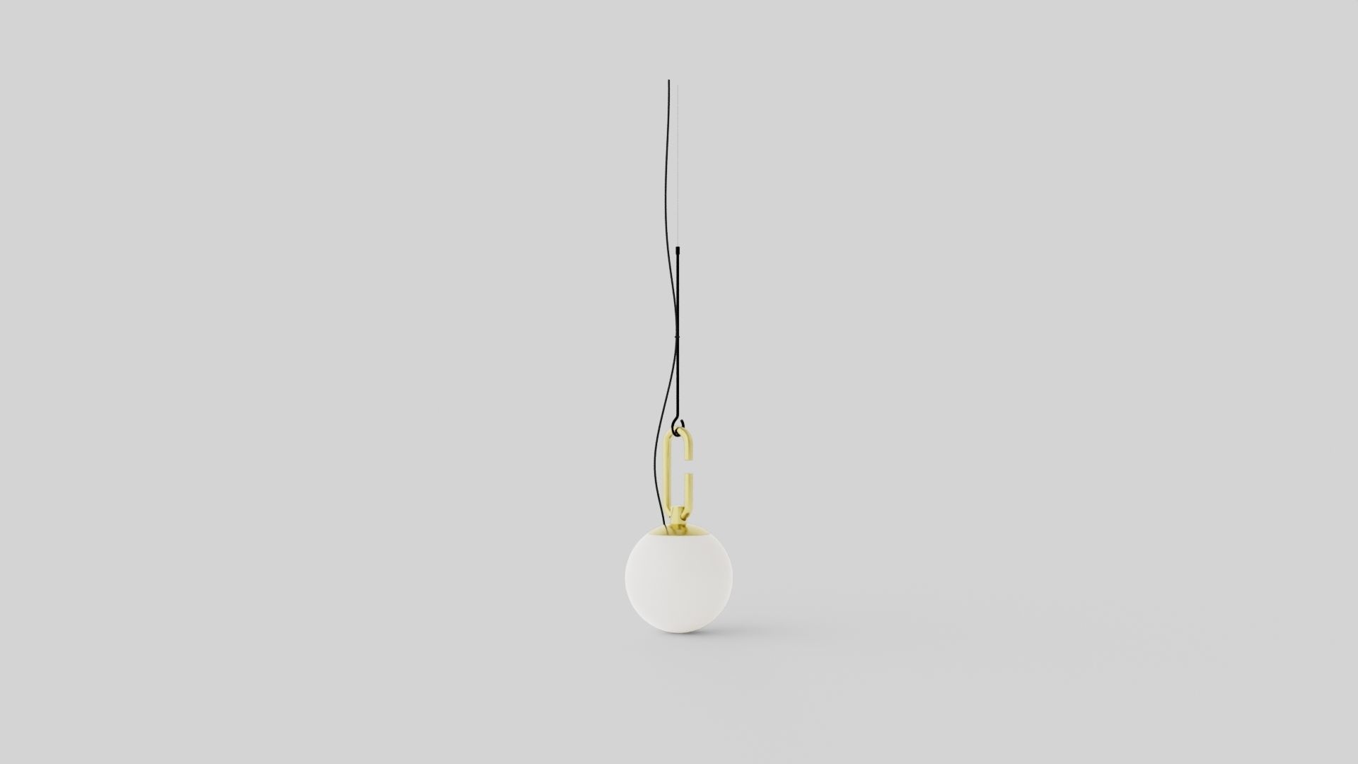 nh S Ceiling Lamp 2 Low-poly 3D model_1