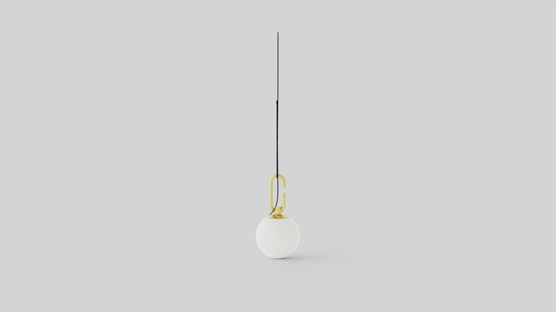 nh S Ceiling Lamp 2 Low-poly 3D model_2