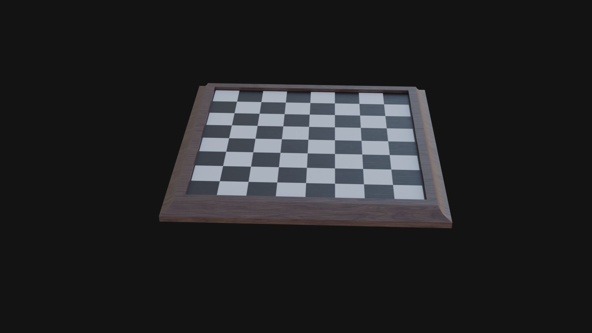 Chess Board Low-poly 3D model_1
