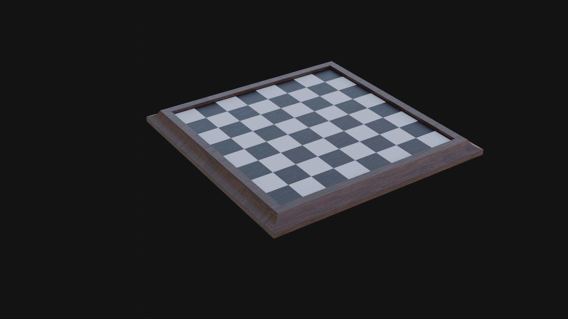 Chess Board Low-poly 3D model_2