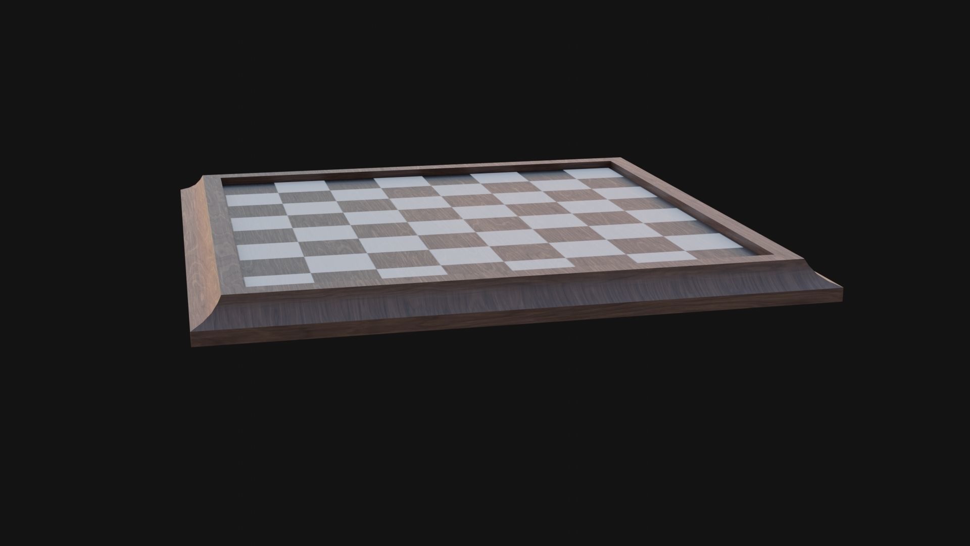 Chess Board Low-poly 3D model_4