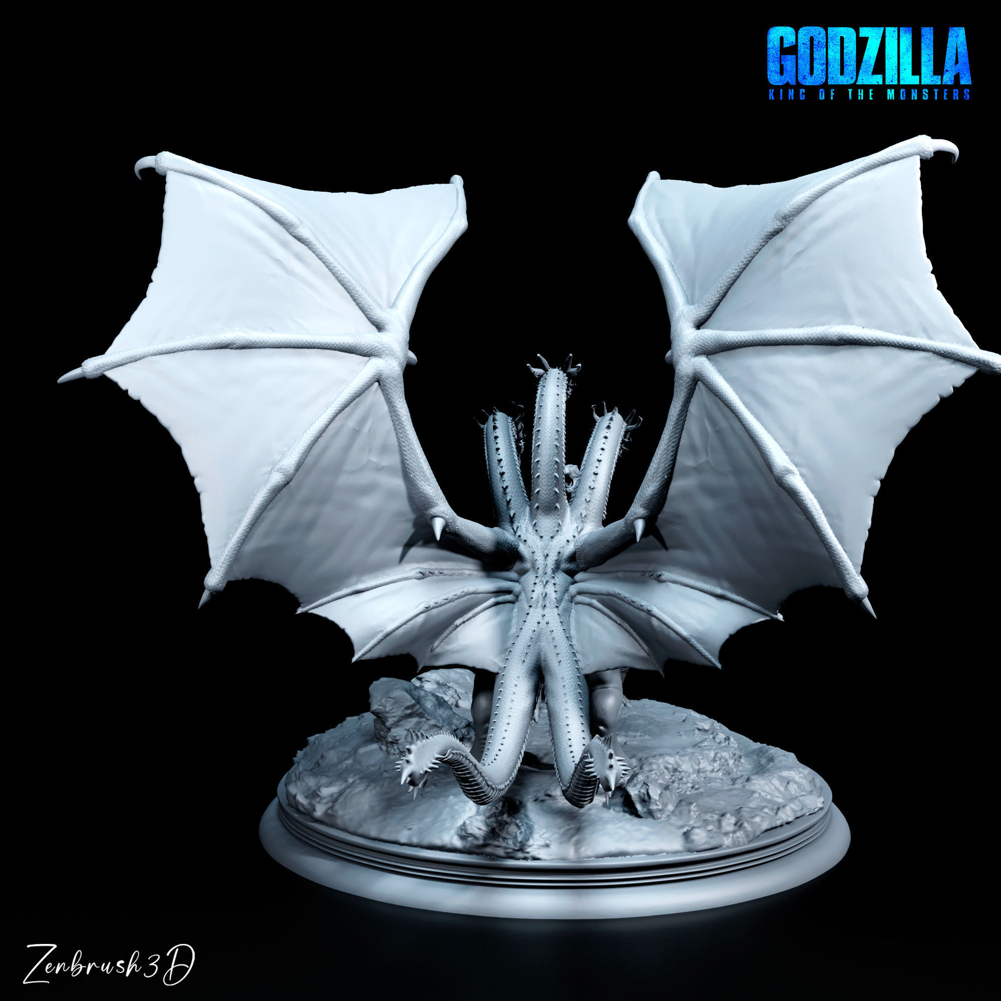GODZILLA VS KING GHIDORAH 3D PRINTING MODEL STL 3D print model_3