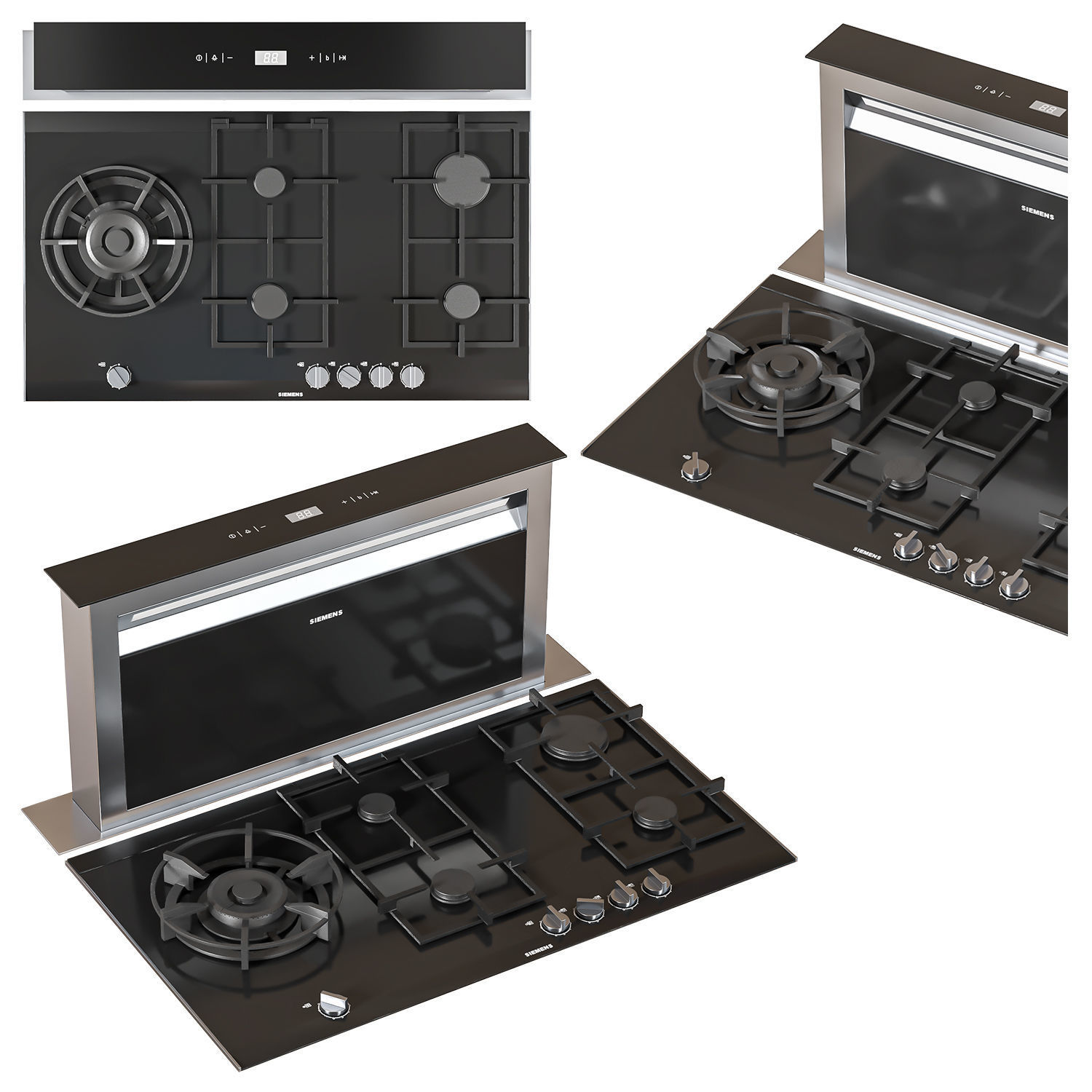 Siemens appliance set 3D model_1
