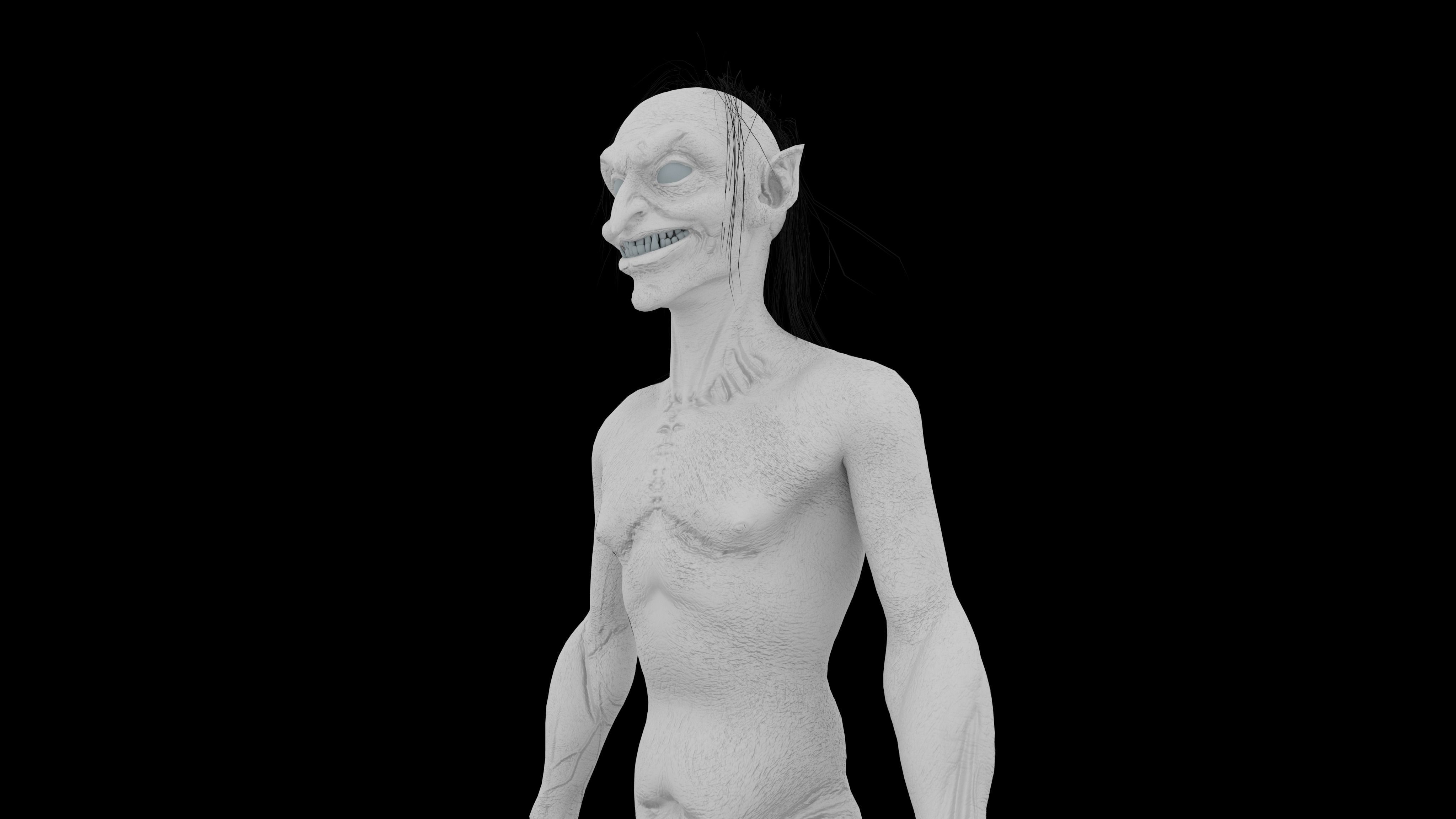 CREEPY DEMON Low-poly 3D model_15