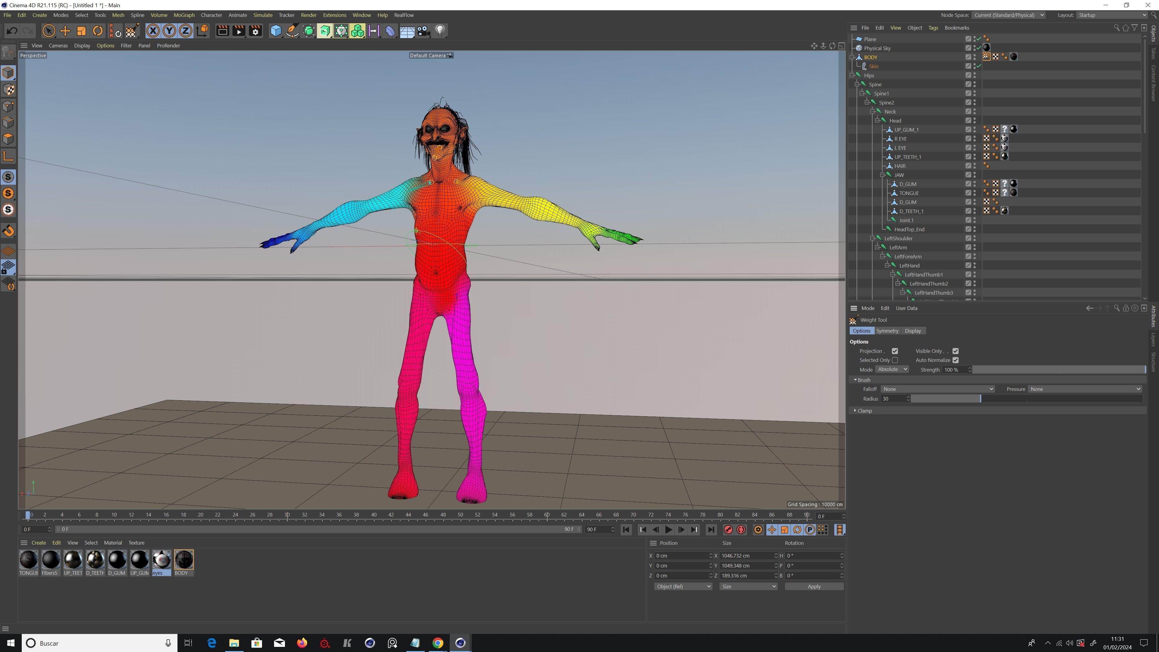 CREEPY DEMON Low-poly 3D model_11