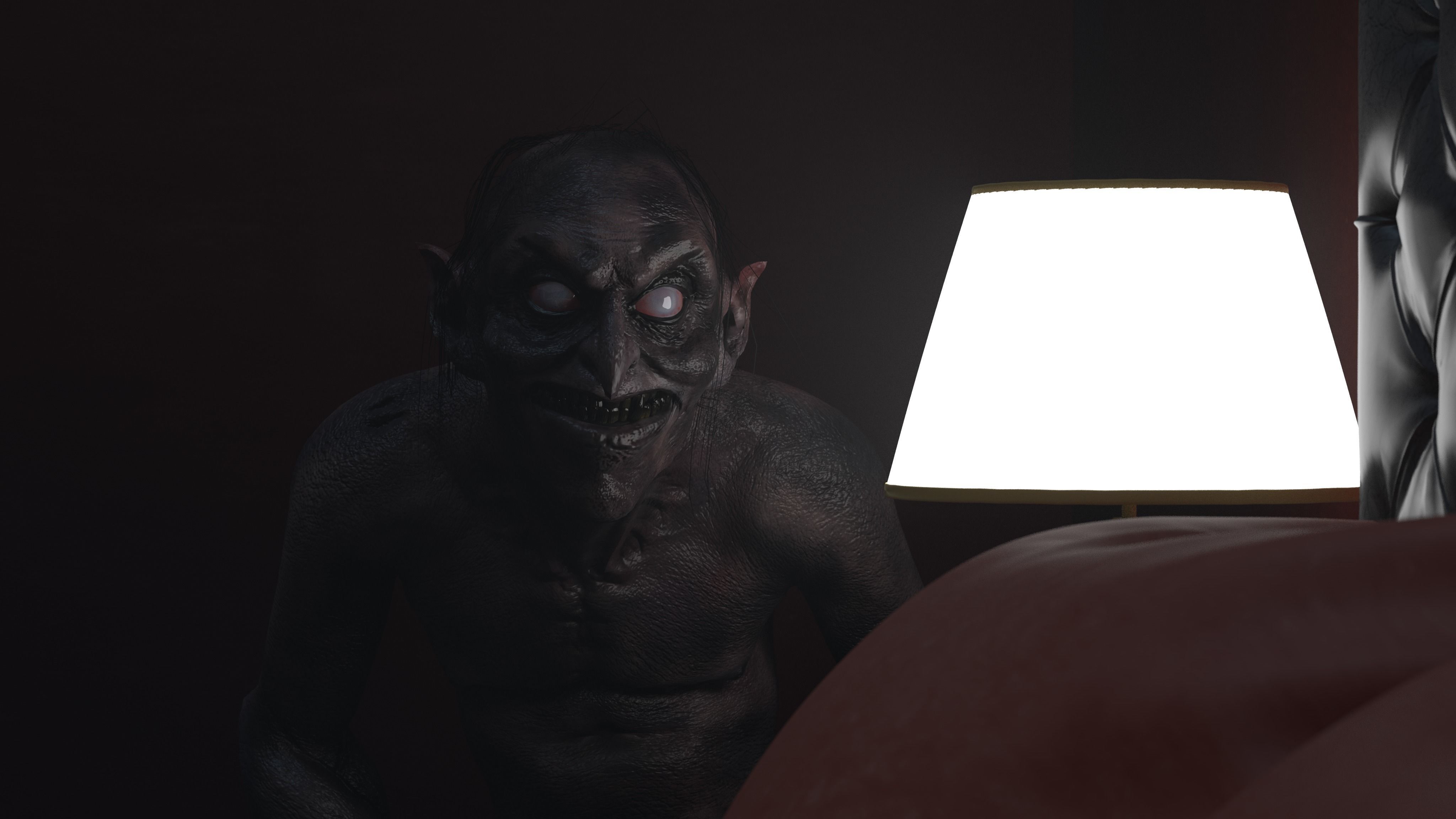 CREEPY DEMON Low-poly 3D model_5