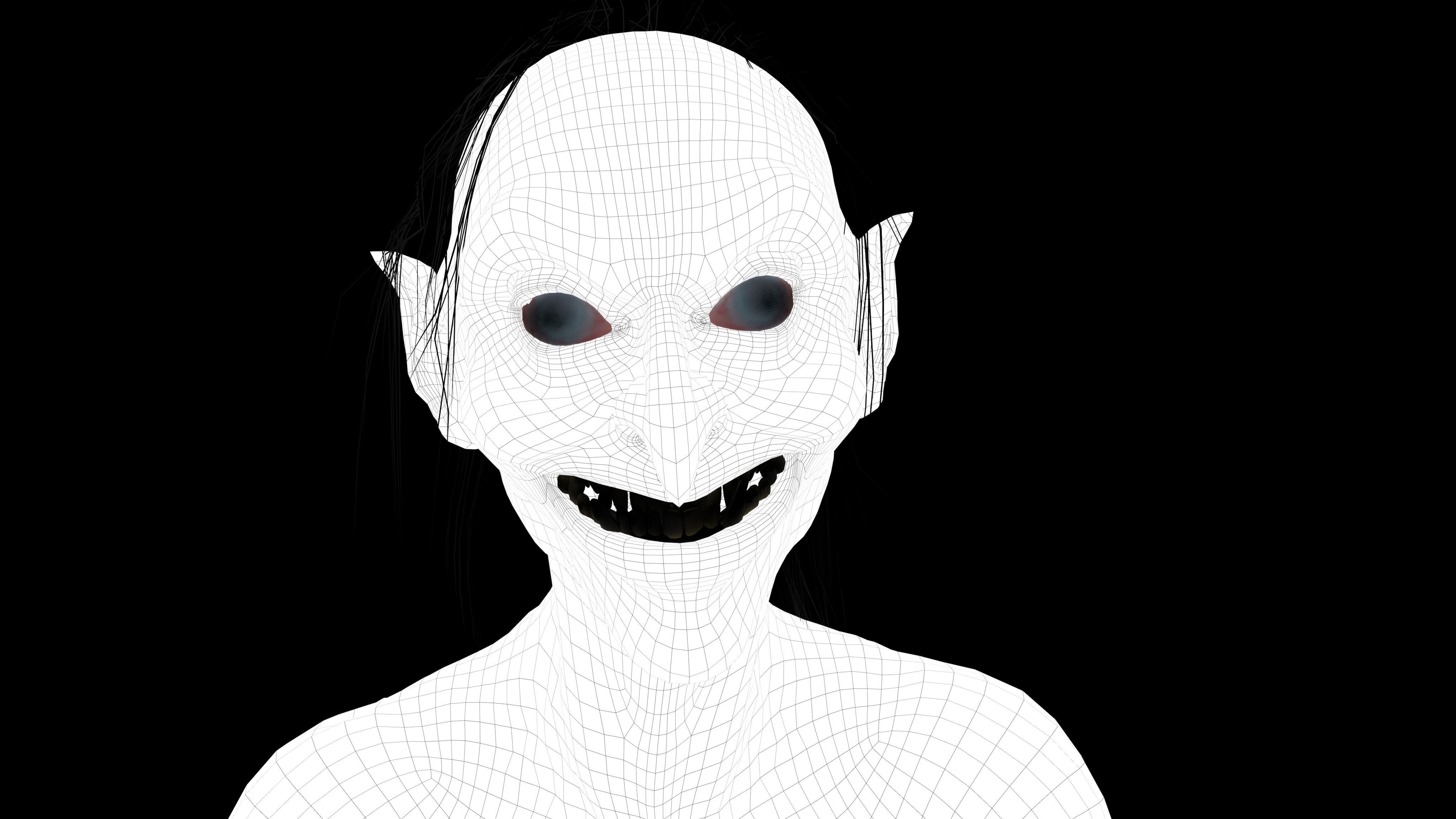 CREEPY DEMON Low-poly 3D model_16
