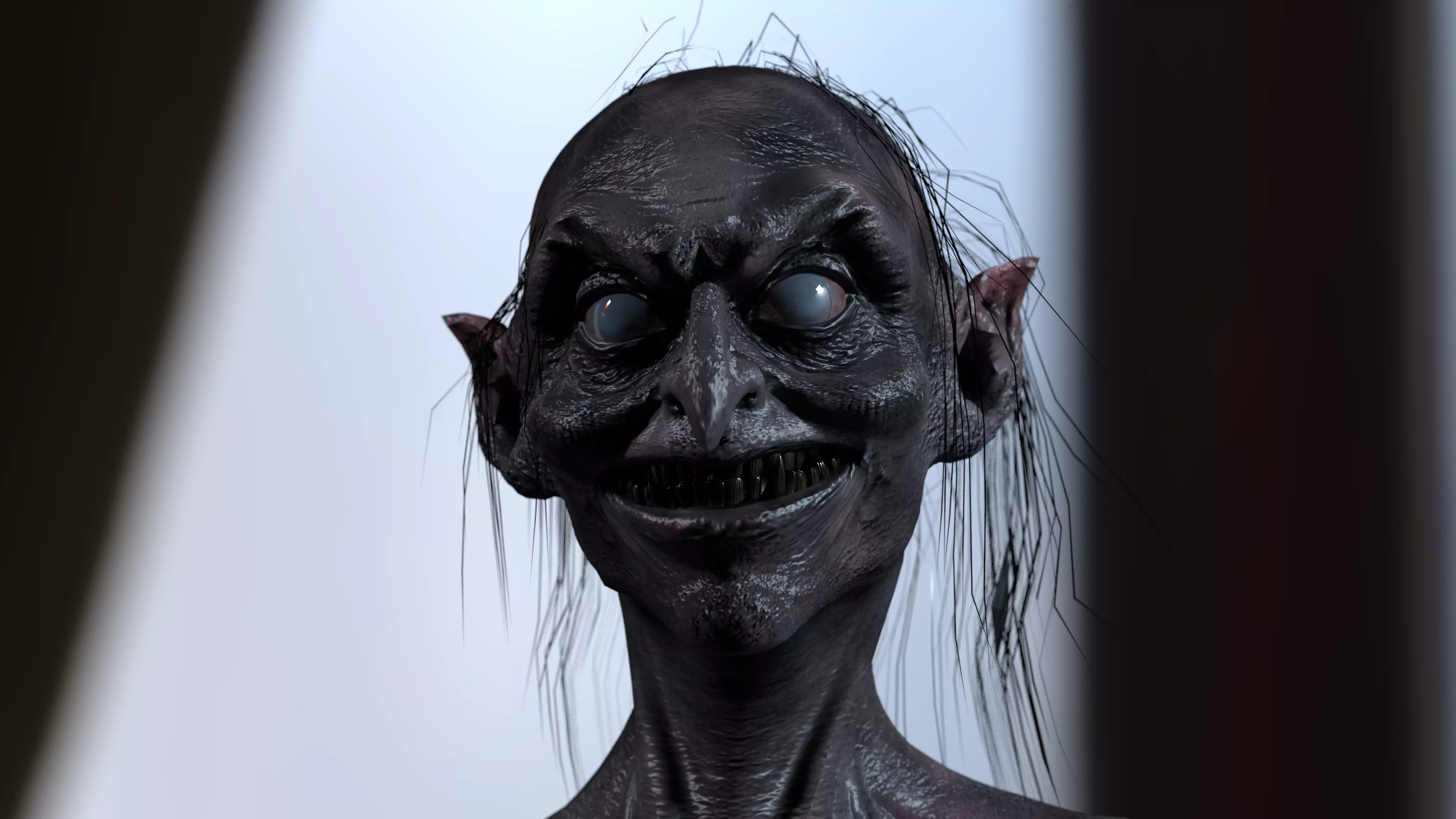 CREEPY DEMON Low-poly 3D model_0