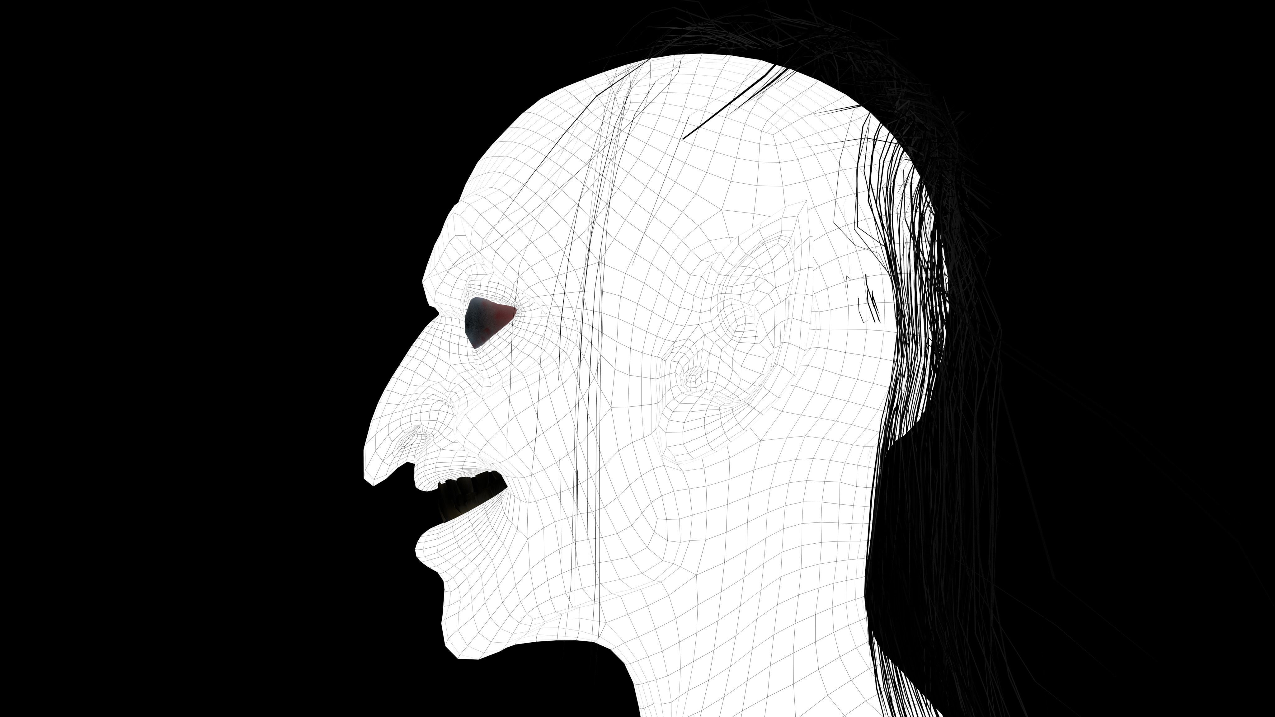 CREEPY DEMON Low-poly 3D model_17