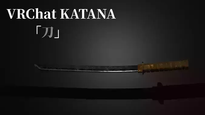 VRChat Katana Stylized Sword Poiyomi Shader