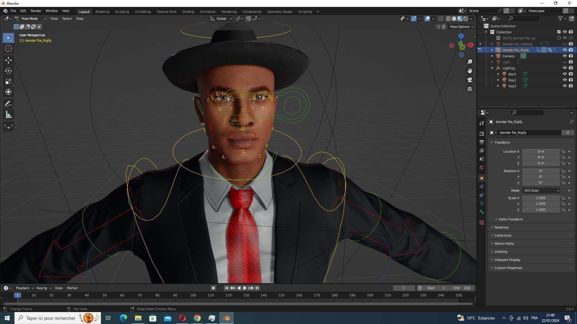 Marcus - Classic Mafia Figure Low-poly 3D model_30