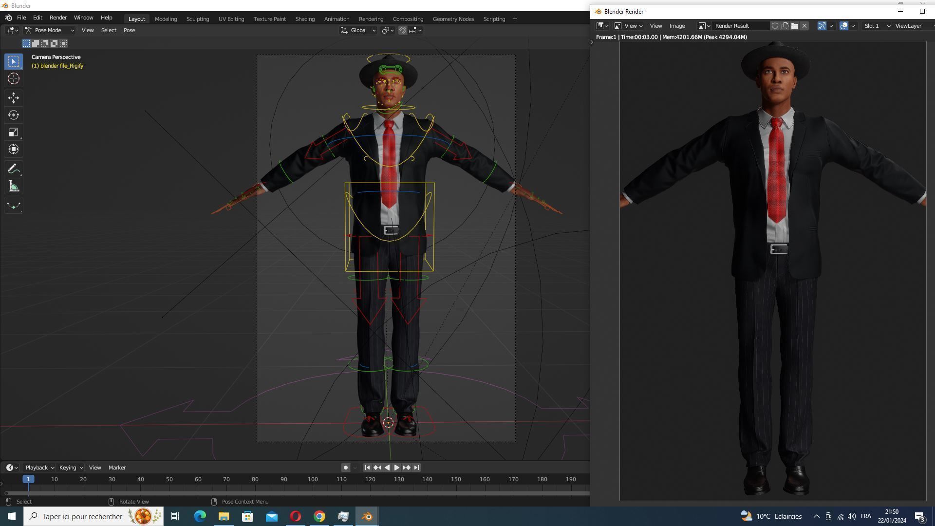 Marcus - Classic Mafia Figure Low-poly 3D model_31