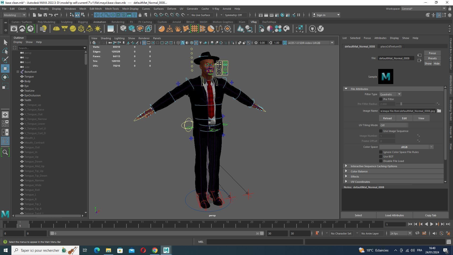 Marcus - Classic Mafia Figure Low-poly 3D model_35