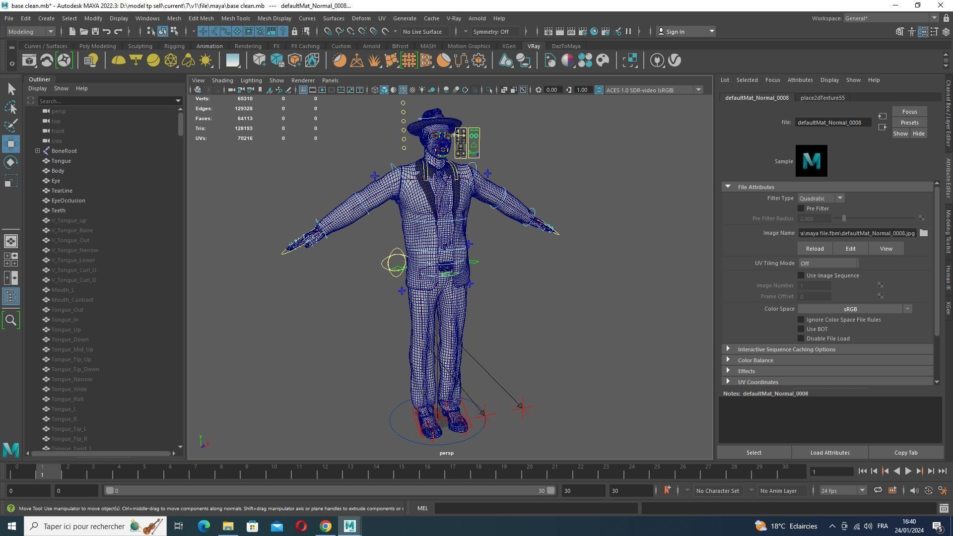 Marcus - Classic Mafia Figure Low-poly 3D model_34
