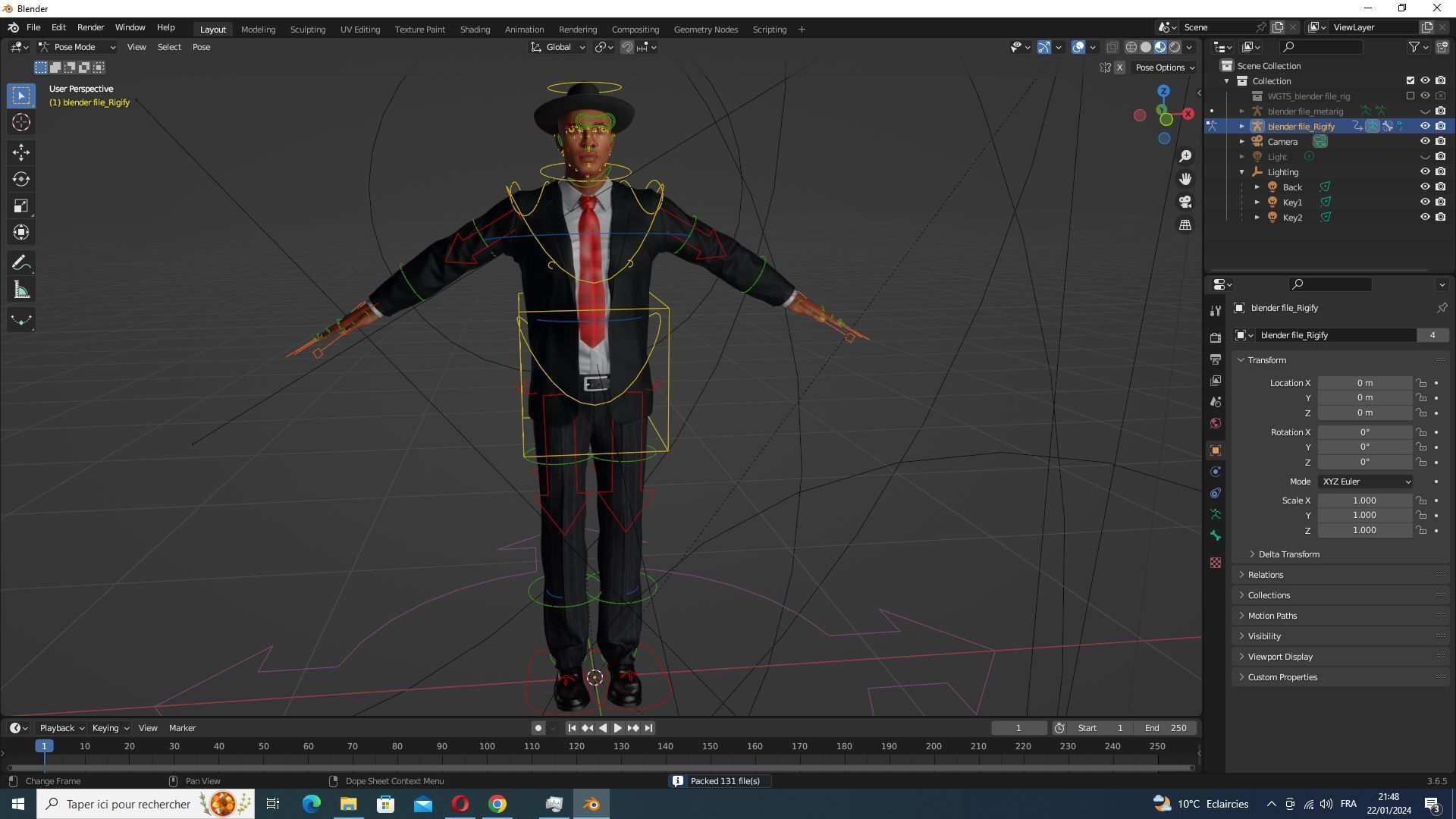 Marcus - Classic Mafia Figure Low-poly 3D model_29