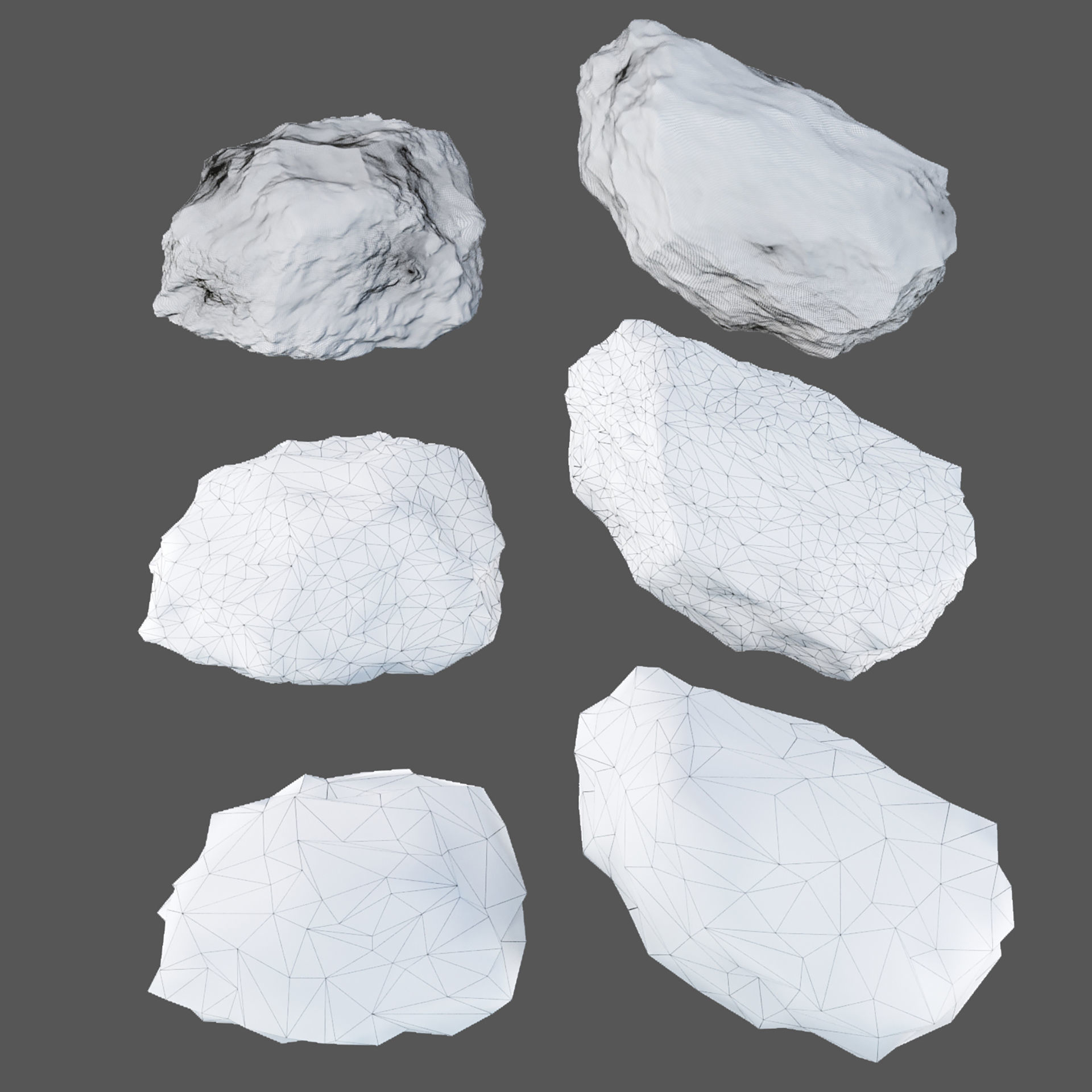 Low Poly Rock Asset collection vol 218 Low-poly 3D model_10