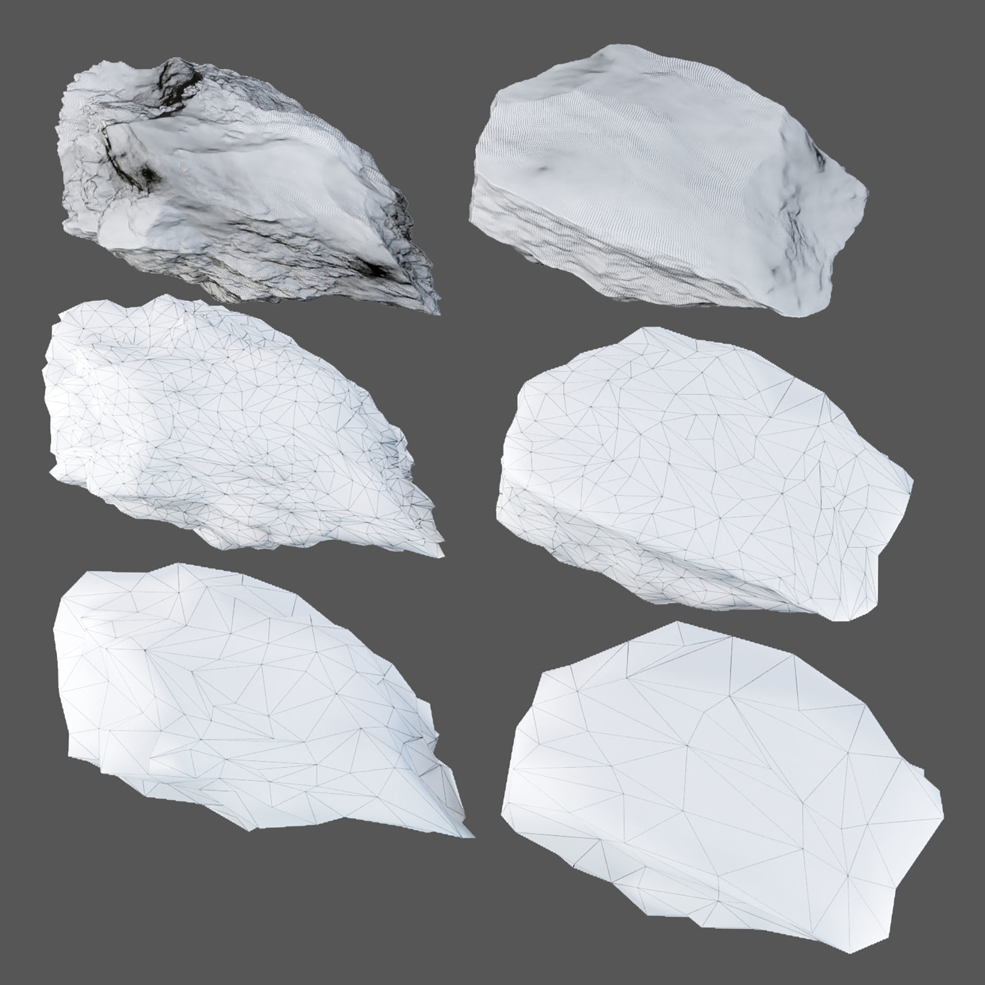 Low Poly Rock Asset collection vol 218 Low-poly 3D model_9