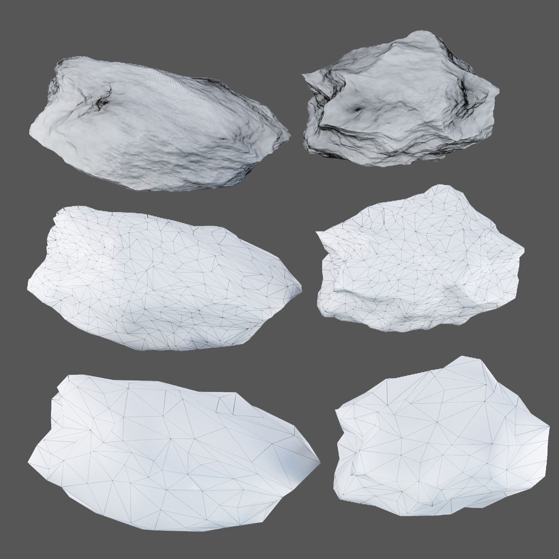 Low Poly Rock Asset collection vol 218 Low-poly 3D model_11