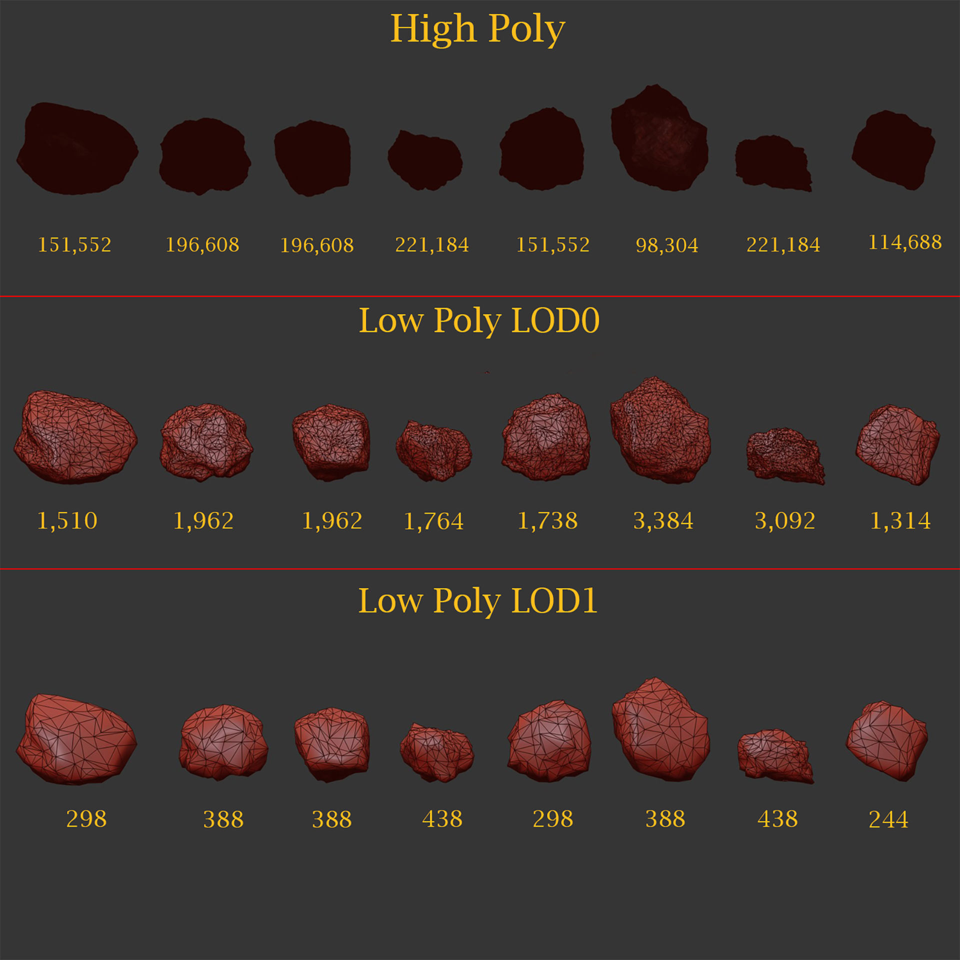 Low Poly Rock Asset collection vol 218 Low-poly 3D model_1