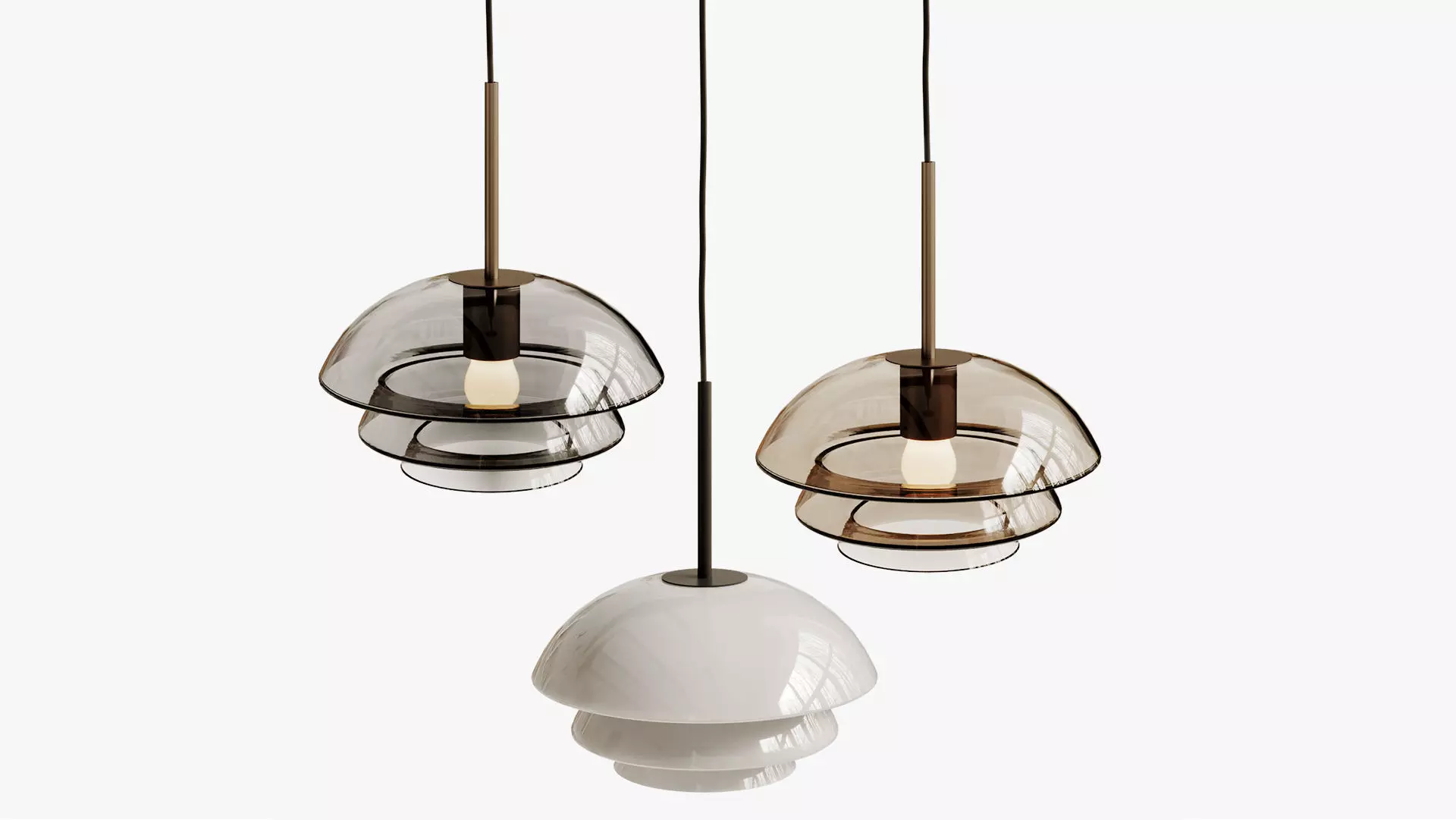 Archive Pendant Light by Hadeland Glassverk 3D model_0