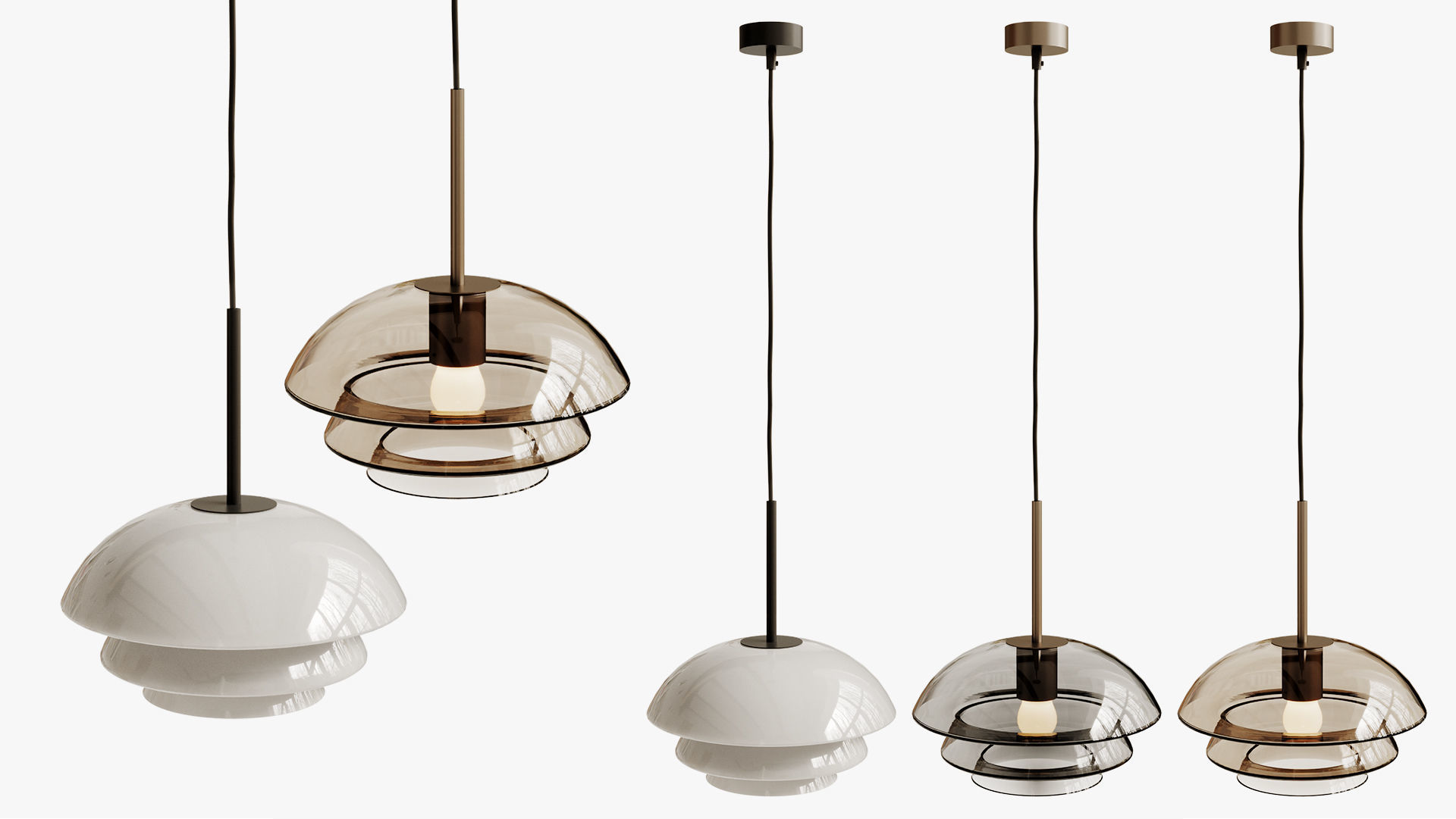 Archive Pendant Light by Hadeland Glassverk 3D model_1