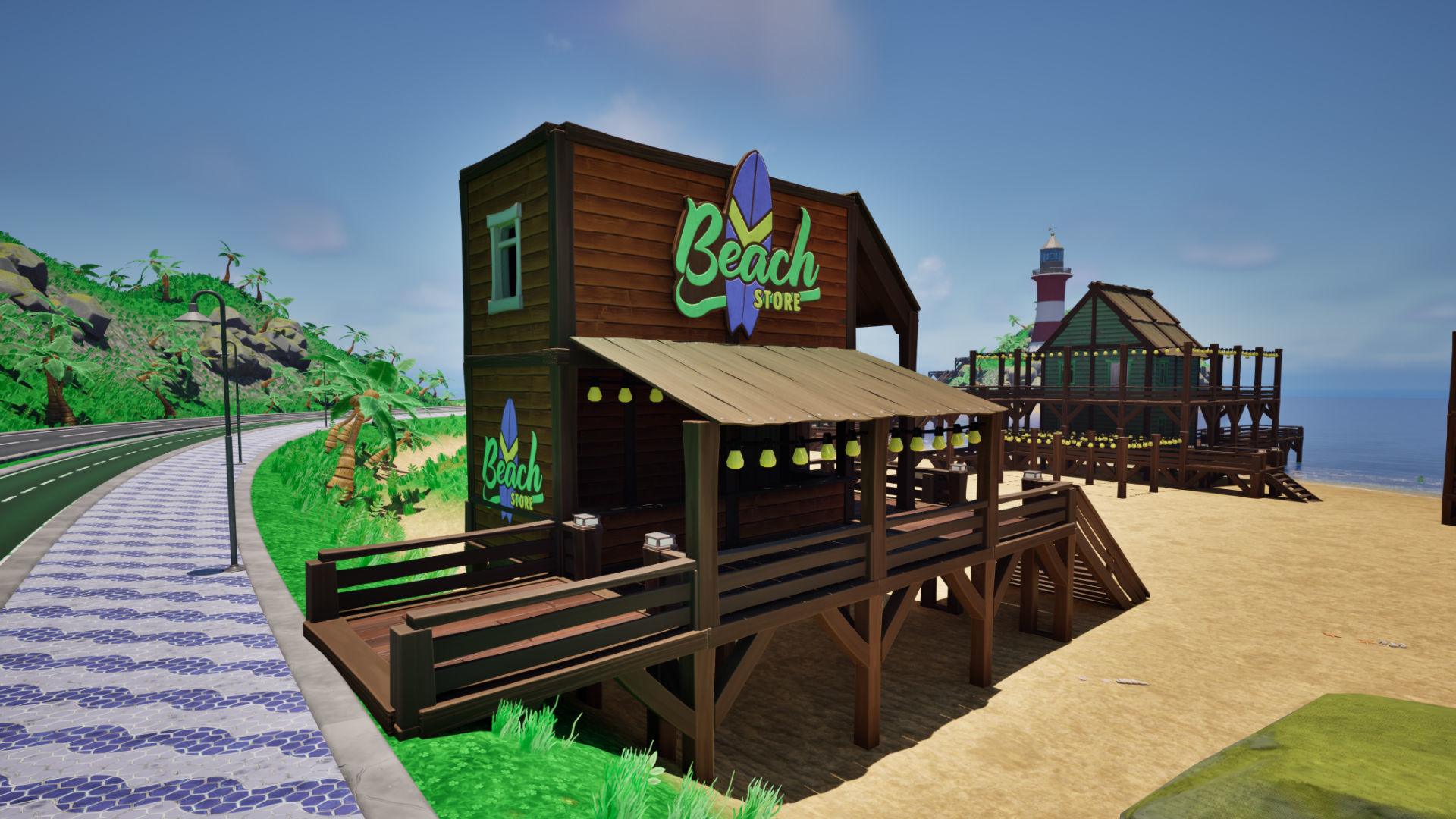 Stylized Beach Environment Pack Low-poly 3D model_3